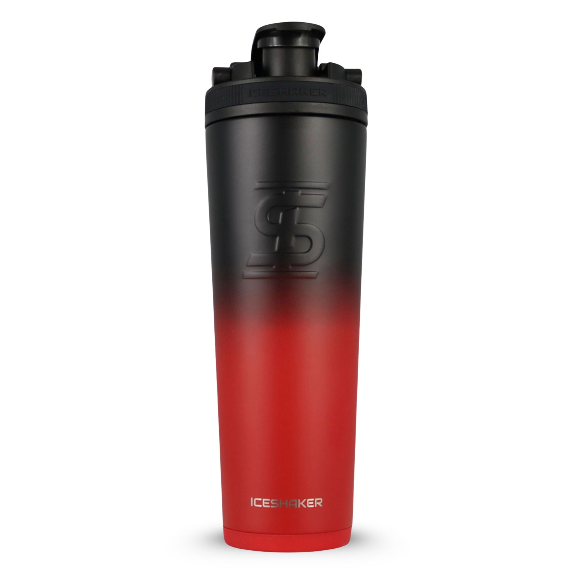 32oz Ice Shaker - Red Black Ombre