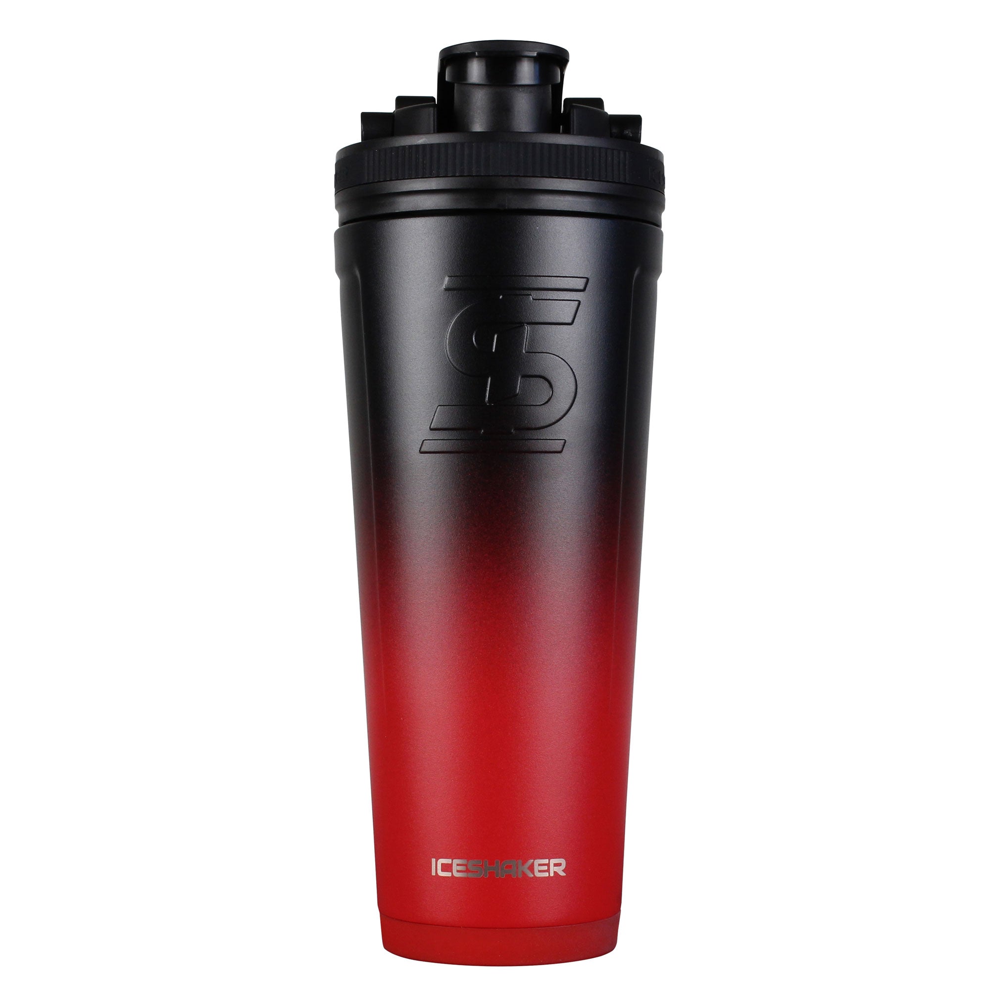 36oz Ice Shaker - Red Black Ombre