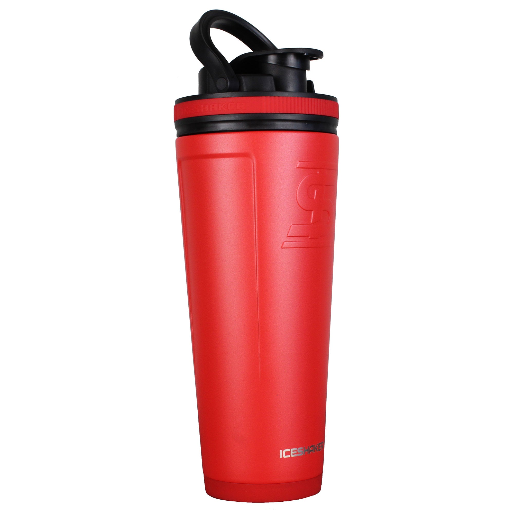 Red Insulated 36oz Protein Shaker Bottle