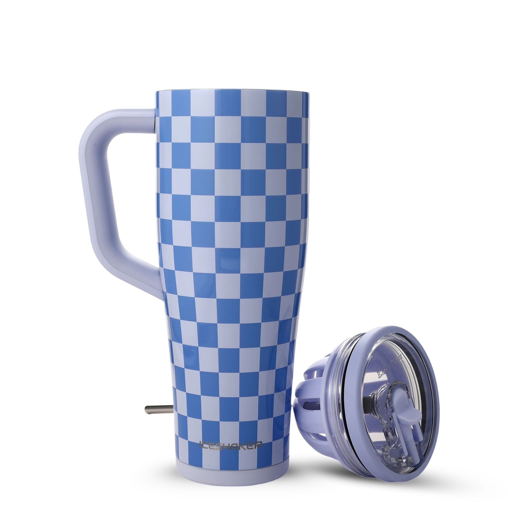 40oz Legend Series Shaker Bottle - Blue Checkers