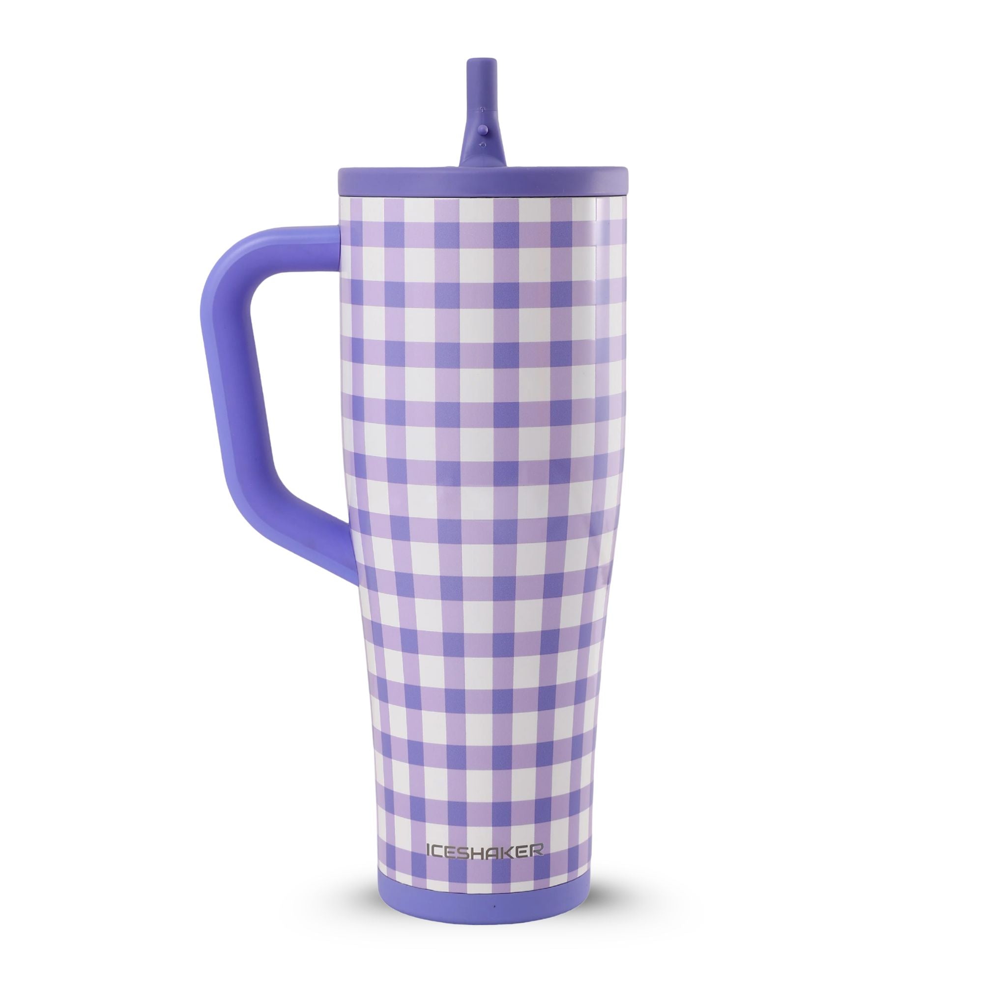 40oz Legend Series Shaker Bottle - Purple Gingham