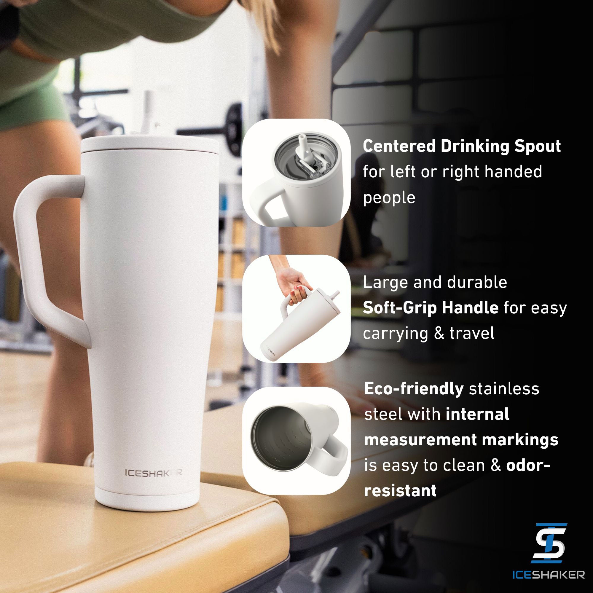 40oz Legend Series Shaker Bottle - Sandy Beach