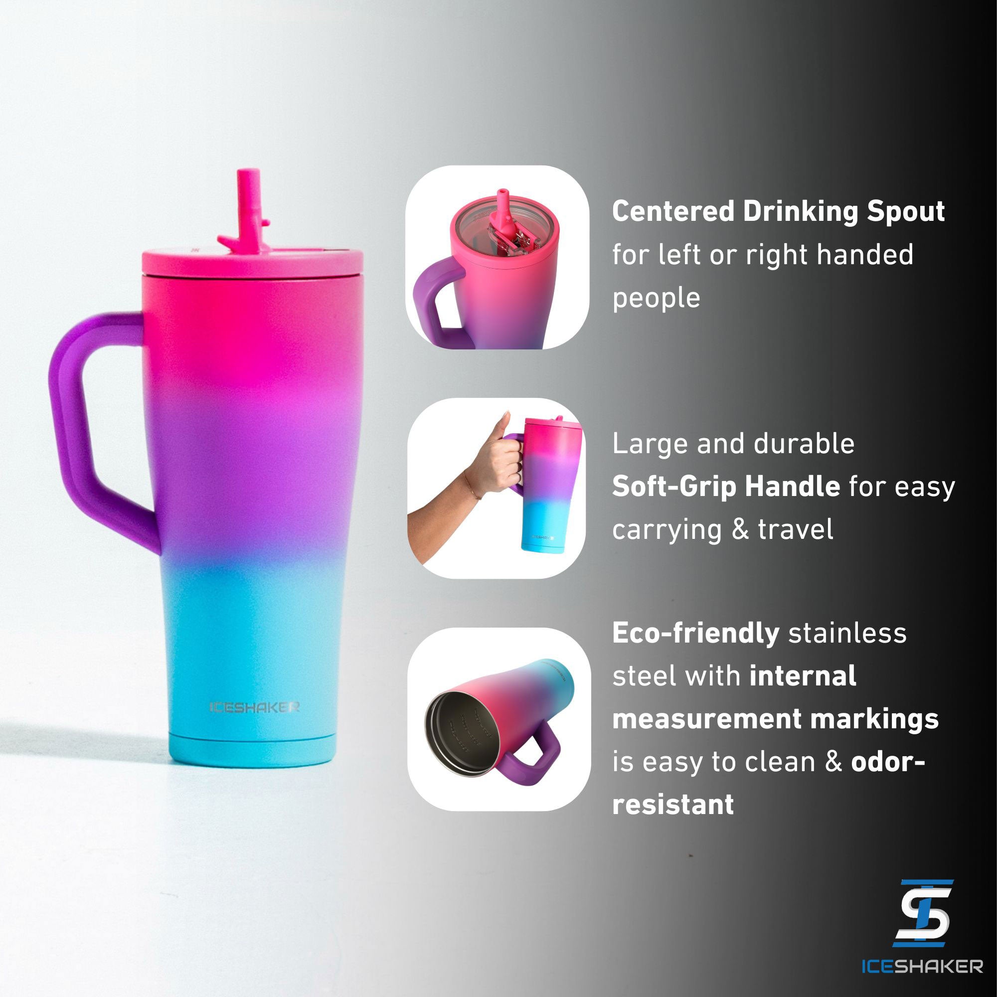 40oz Legend Series Shaker Bottle - Sugar Rush