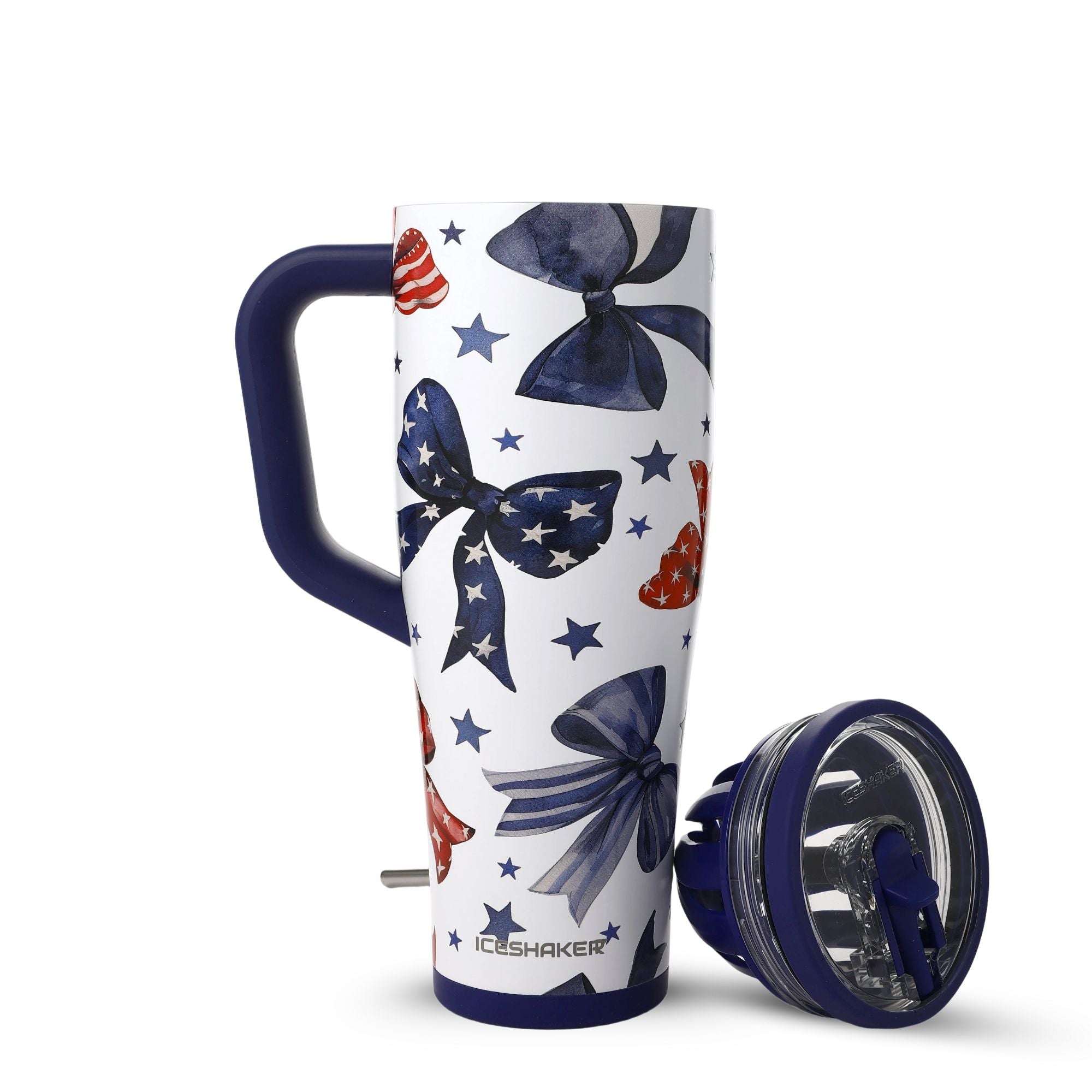 40oz Legend Series Shaker Bottle - USA Ribbons & Bows