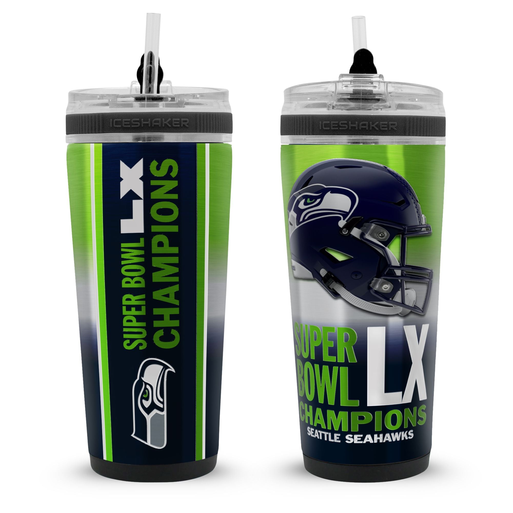 Seattle Seahawks Super Bowl LX Champions 4D Flex Bottle