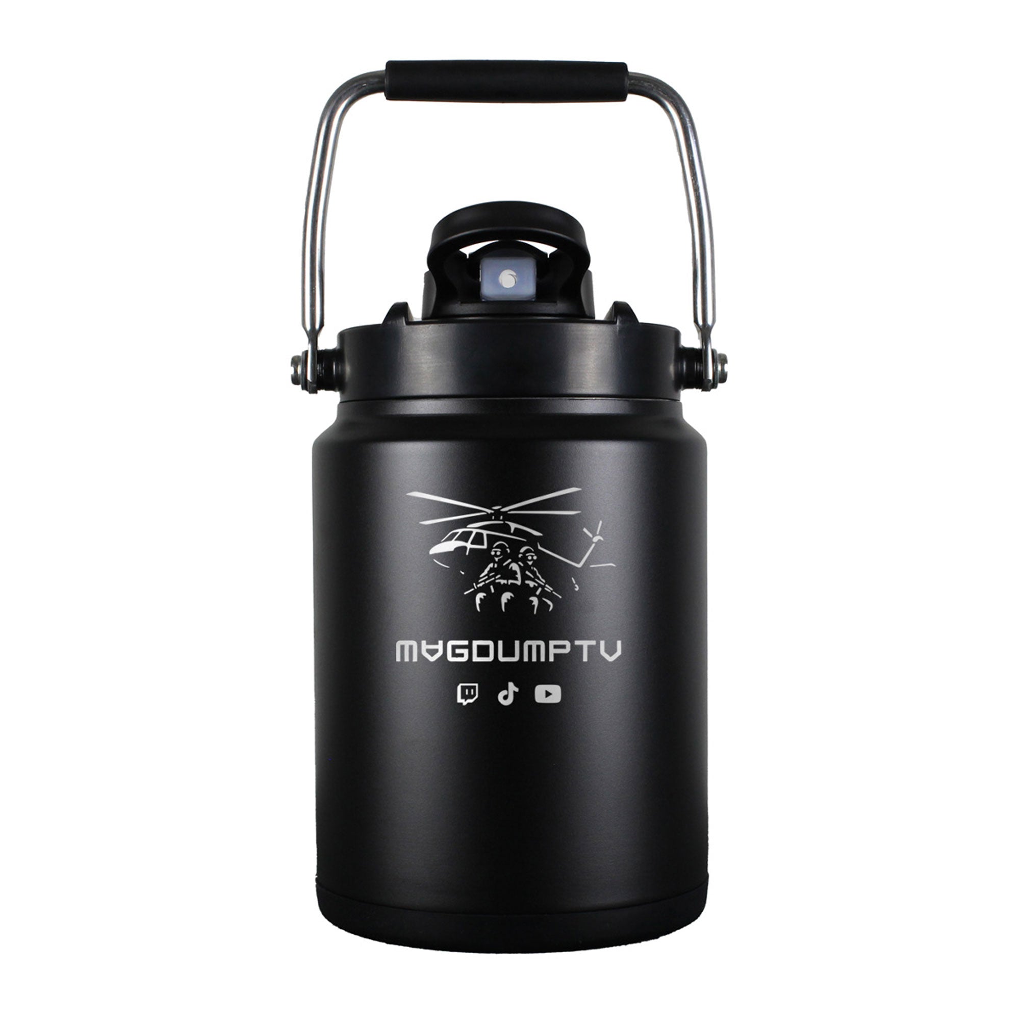 Custom MagDumpTV Helicopter Half Gallon Jug