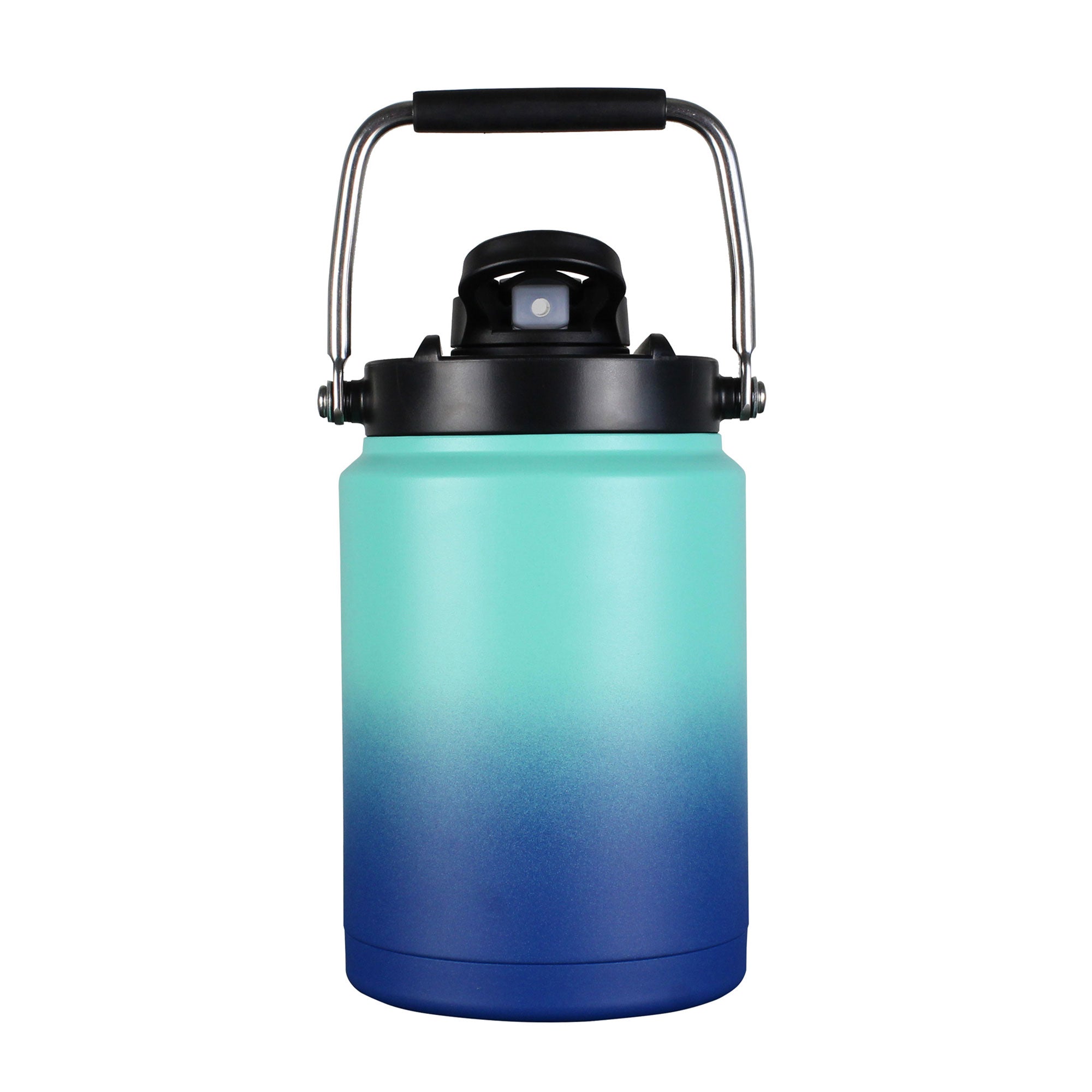Half Gallon Jug with Metal Base - Navy Mint Ombre