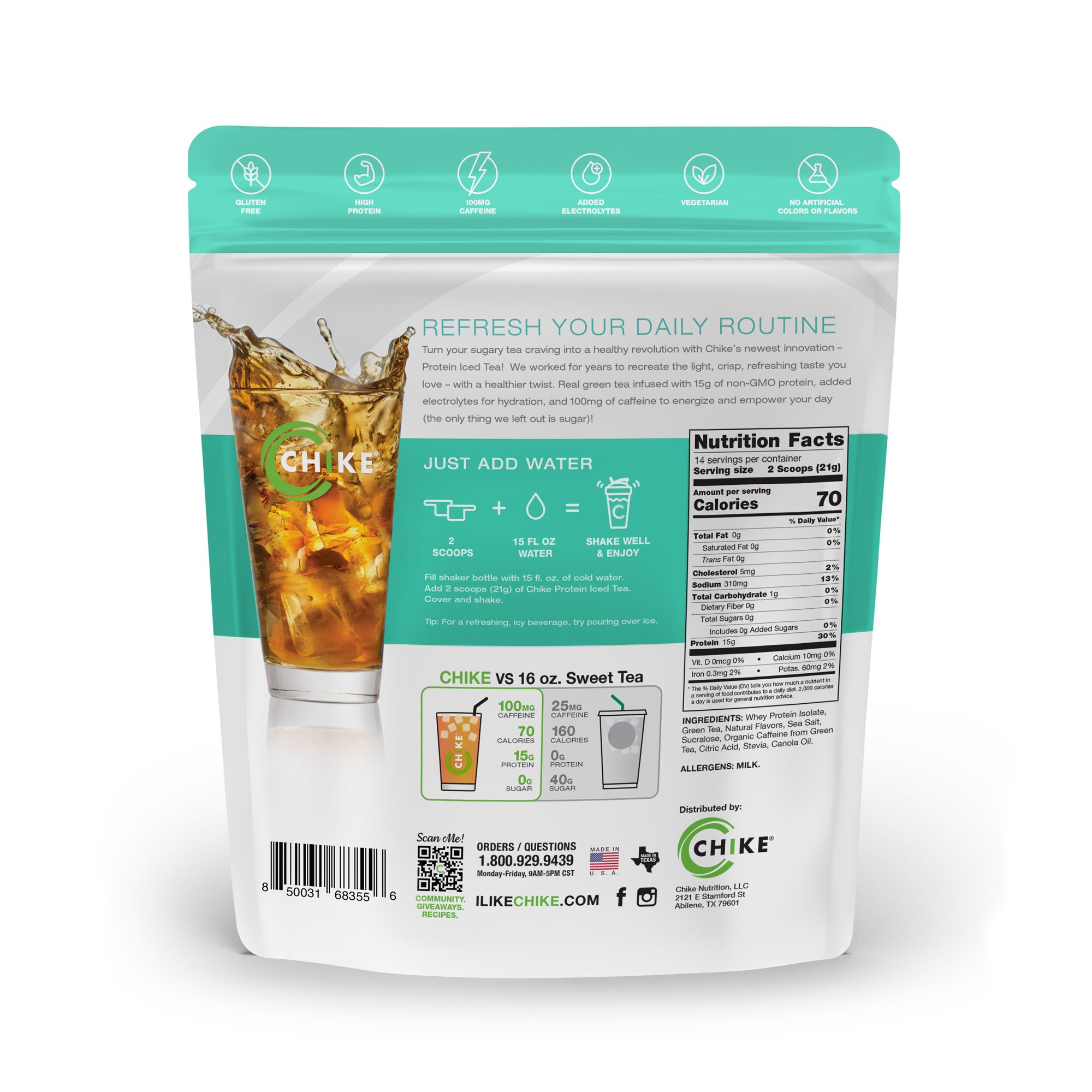 Chike Pineapple Margarita Protein Iced Tea