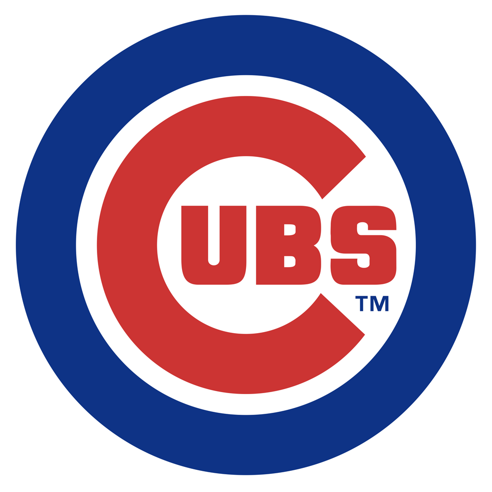 Chicago Cubs official MLB logo. 