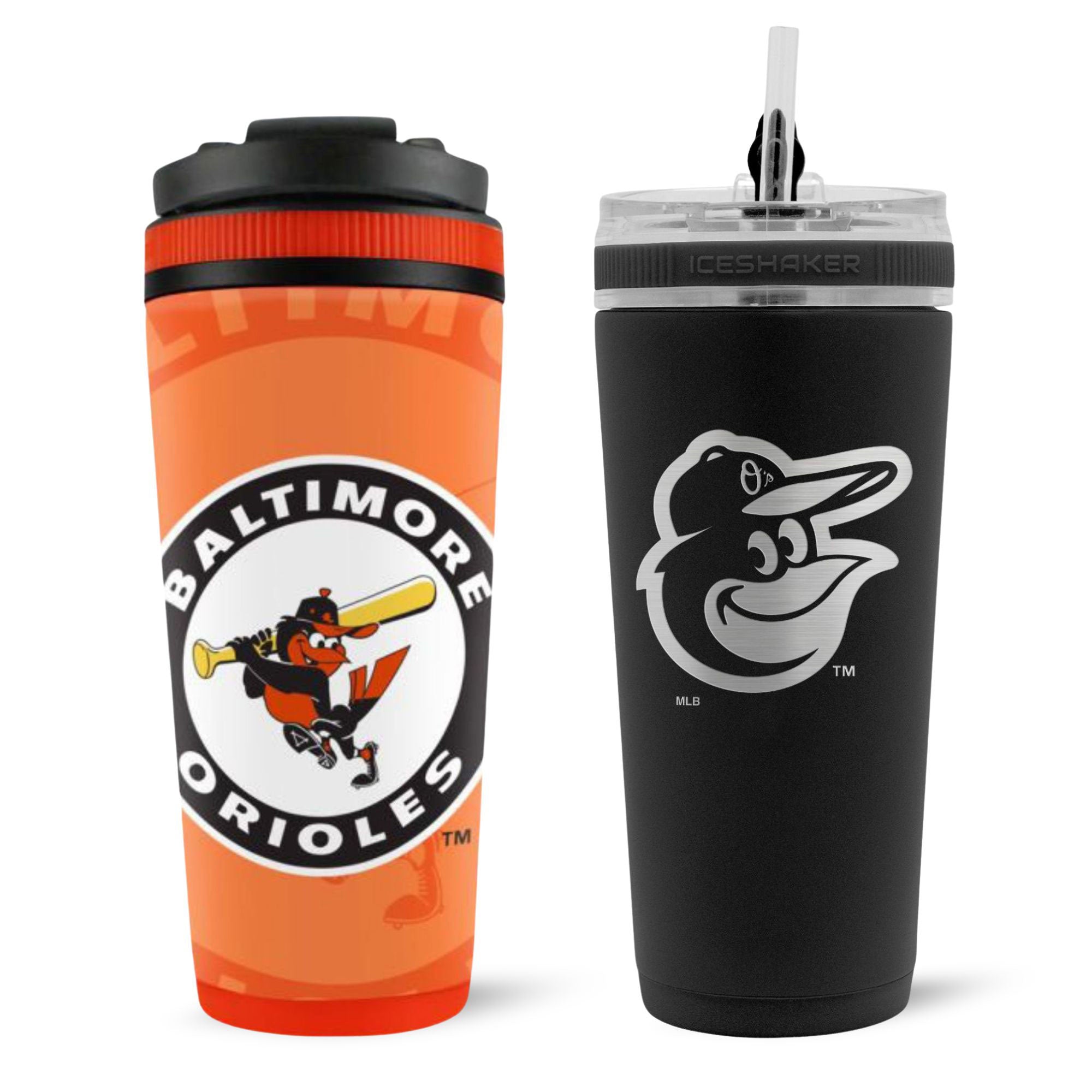 Baltimore Orioles 4D Ice Shaker & Flex Bottle Bundle
