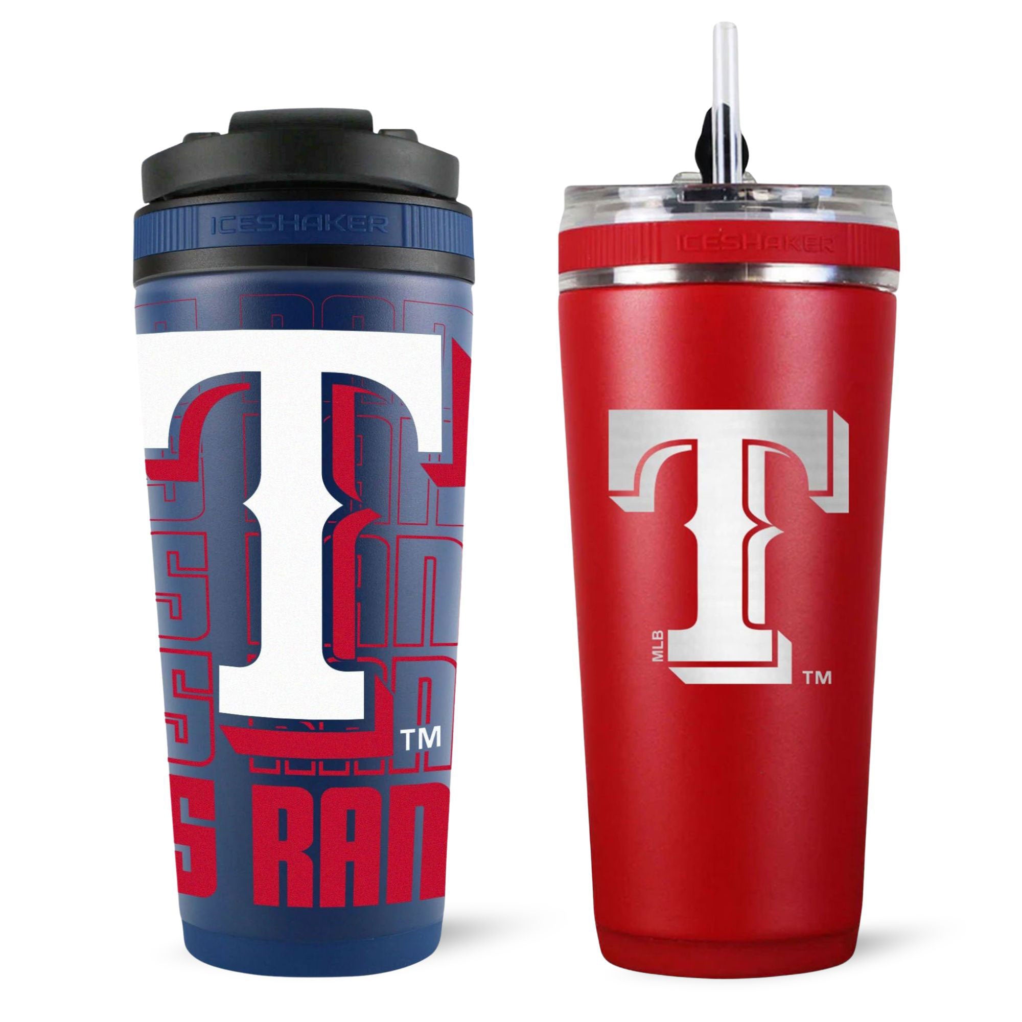 Texas Rangers 4D Ice Shaker & Flex Bottle Bundle