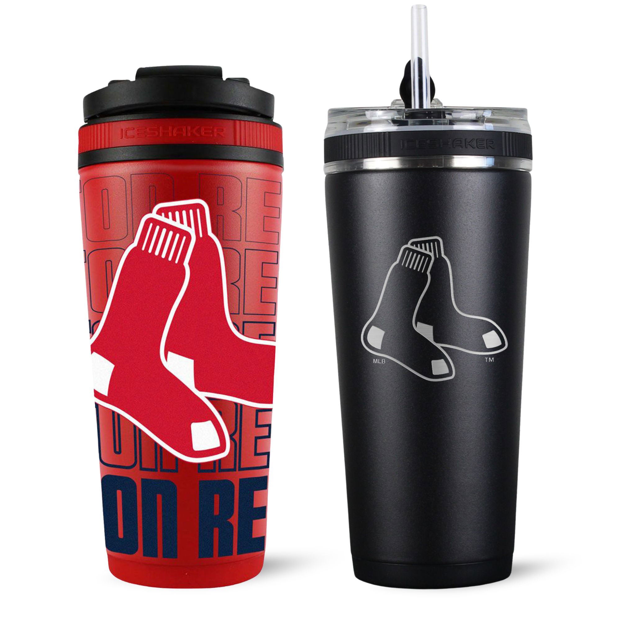 Boston Red Sox 4D Ice Shaker & Flex Bottle Bundle