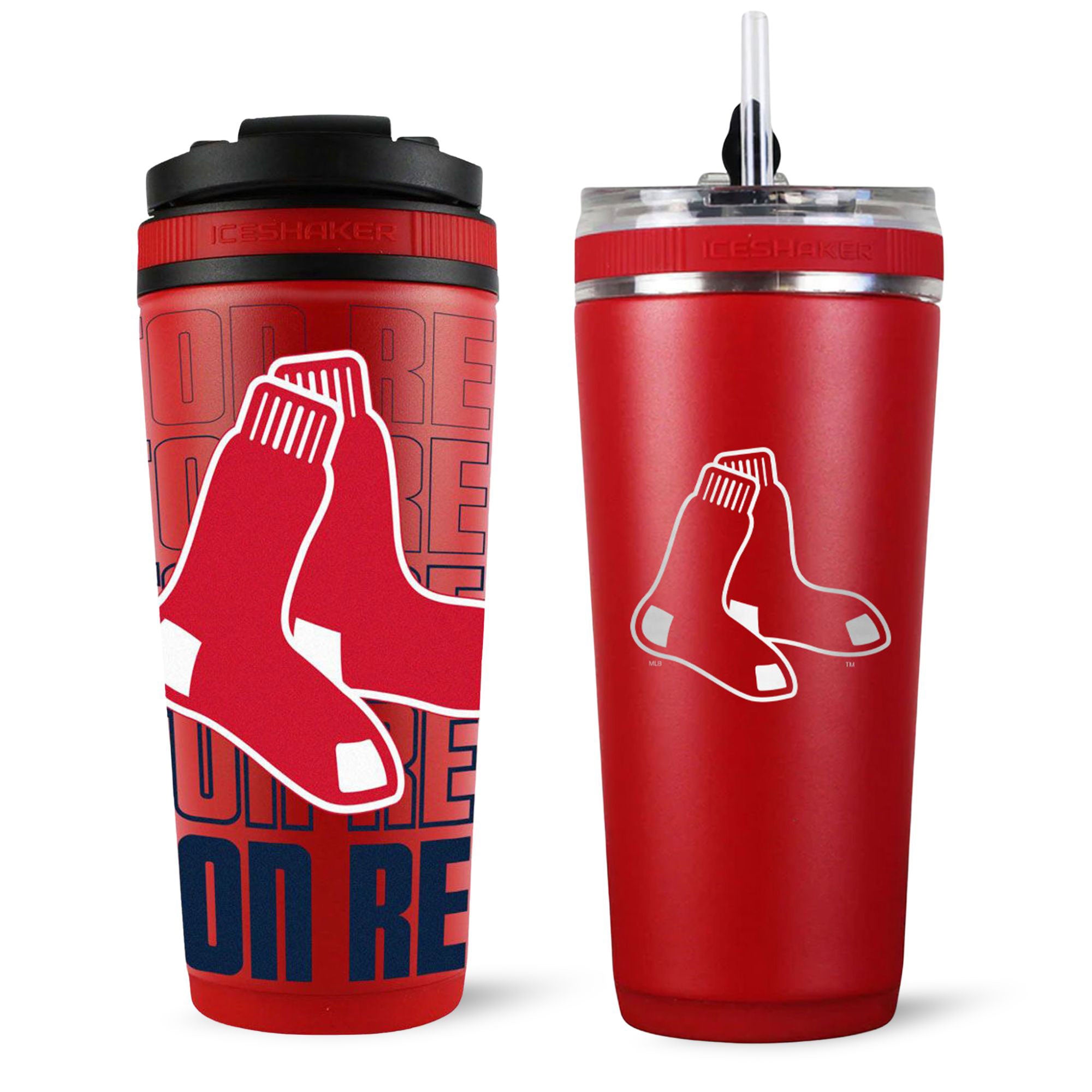 Boston Red Sox 4D Ice Shaker & Flex Bottle Bundle