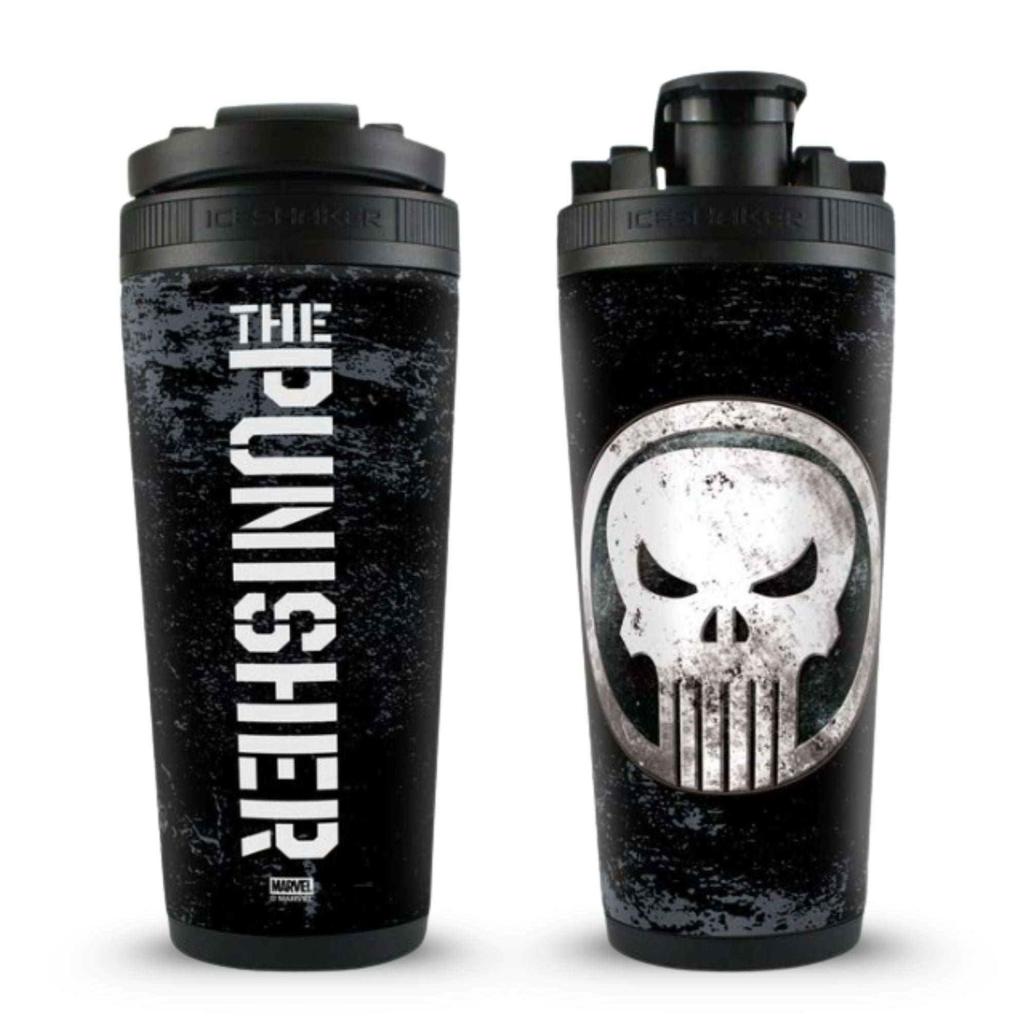 MARVEL'S The Punisher Stainless Steel 4D Shaker Bottle | Ice Shaker