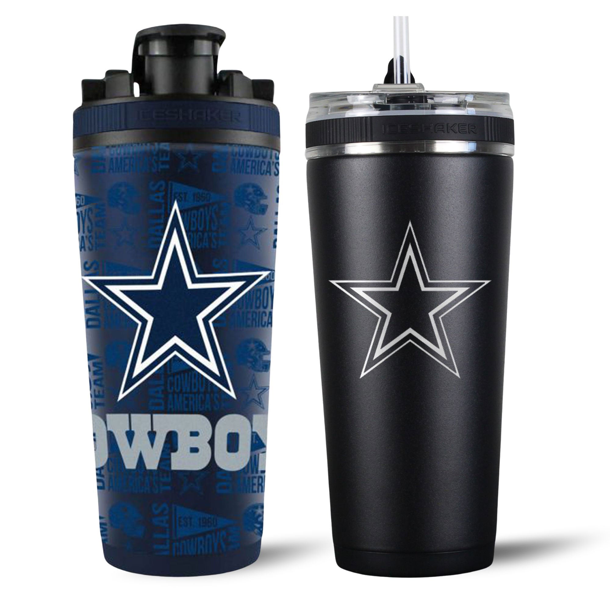 Dallas Cowboys 4D Shaker & Flex Bottle Bundle