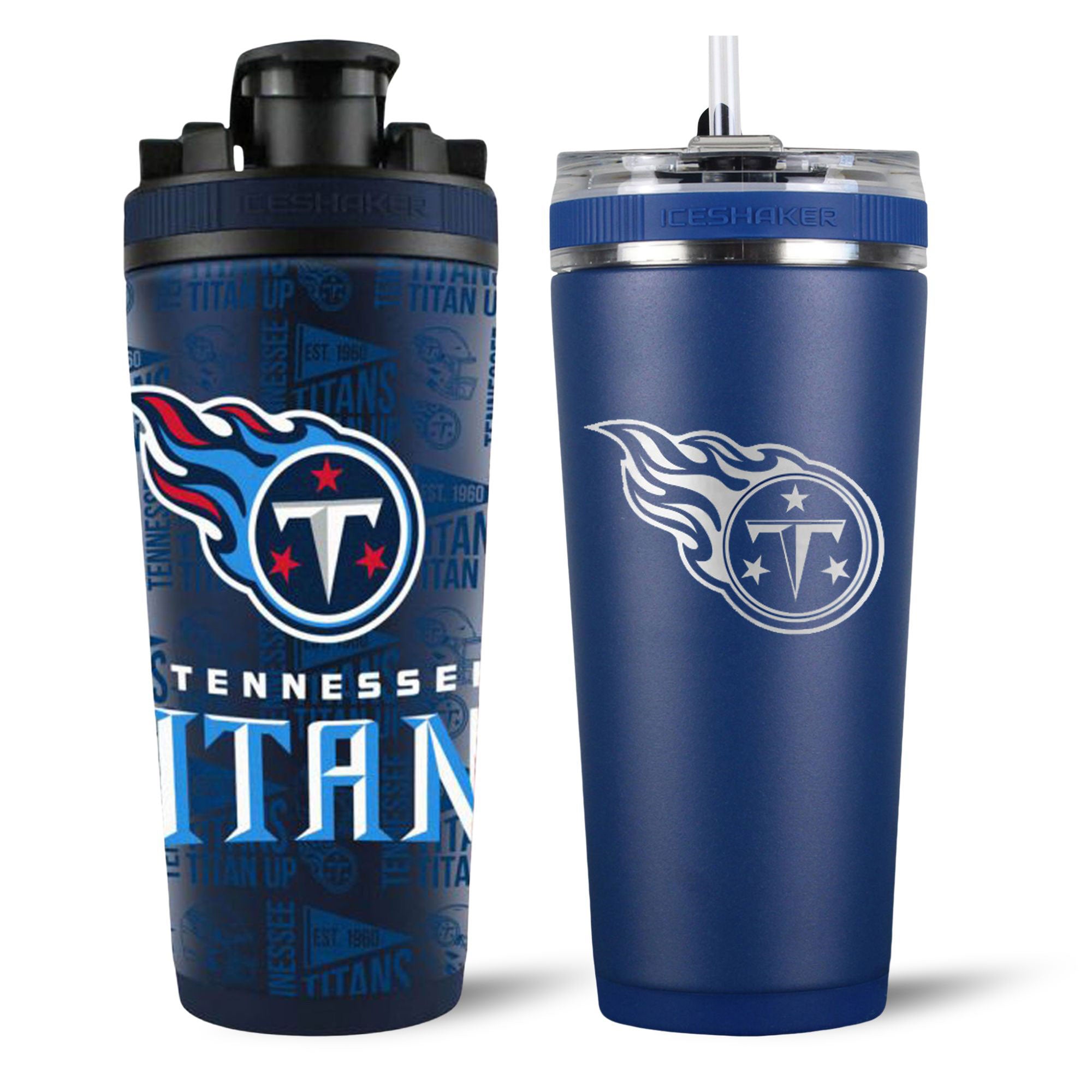 Tennessee Titans 4D Shaker & Flex Bottle Bundle