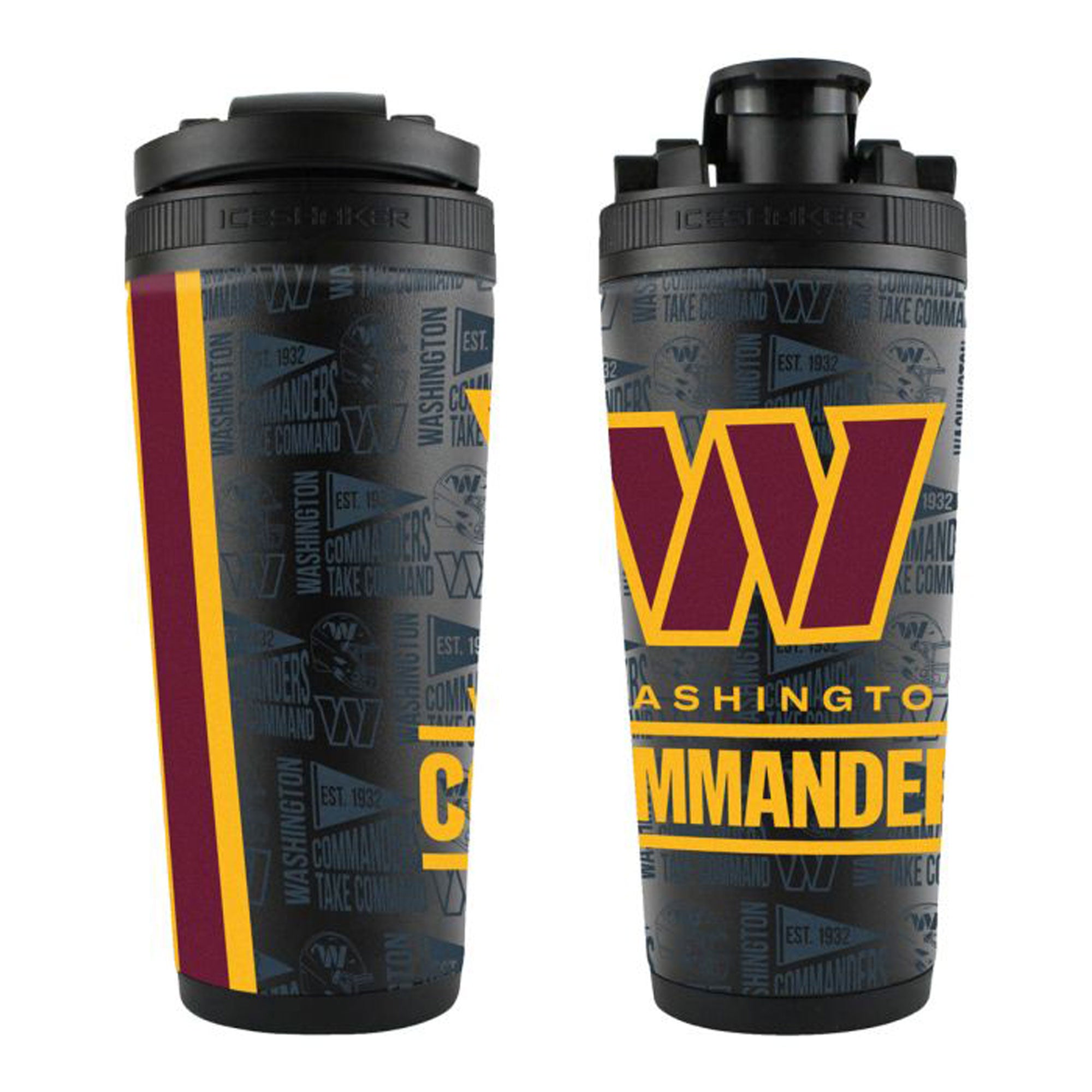 Officially Licensed Washington Commanders 26oz Ice Shaker