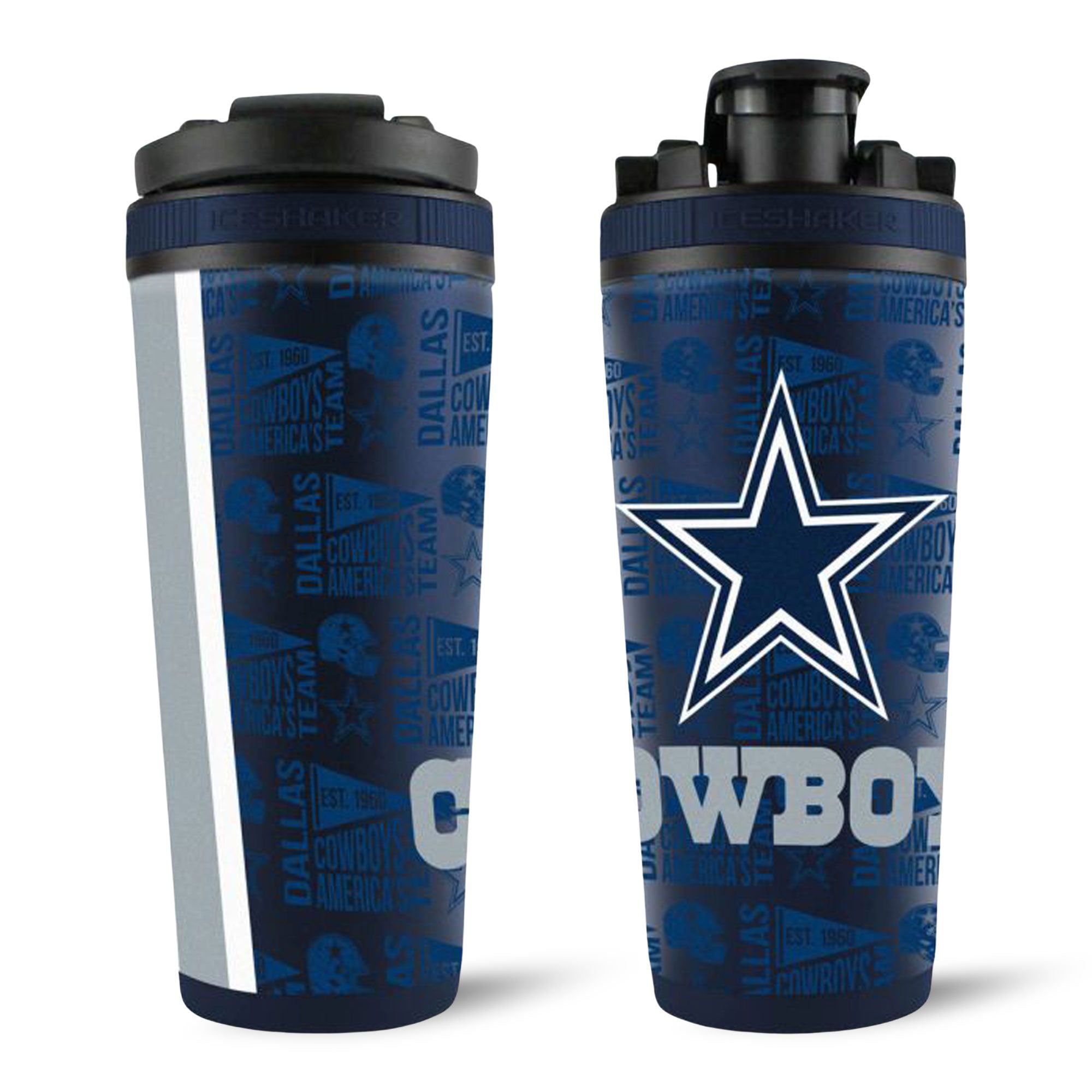 Dallas Cowboys 26 oz. Stainless Steel Ice Shaker Dallas Cowboys 26 oz. Stainless Steel Ice Shaker