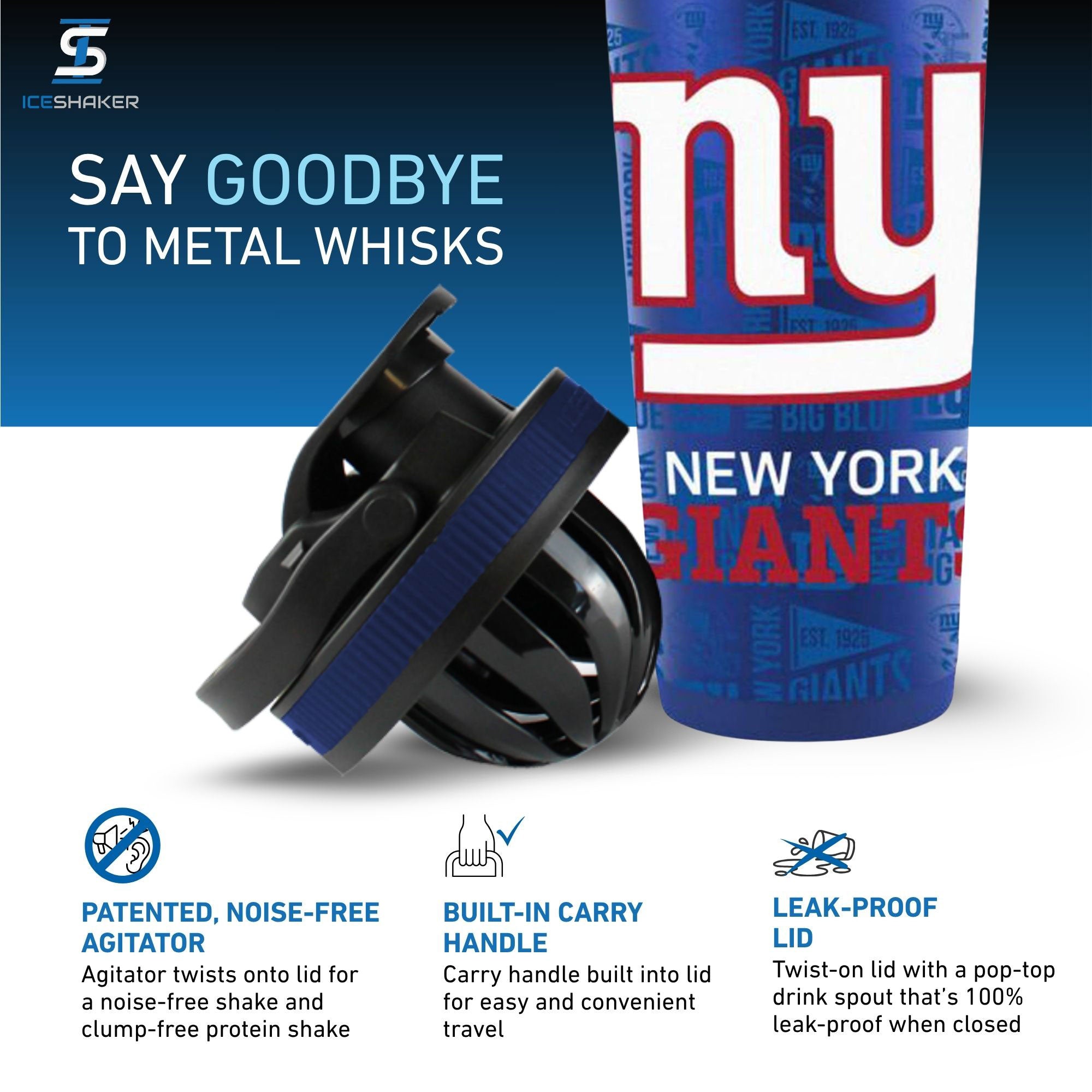 Officially Licensed New York Giants 4D Ice Shaker