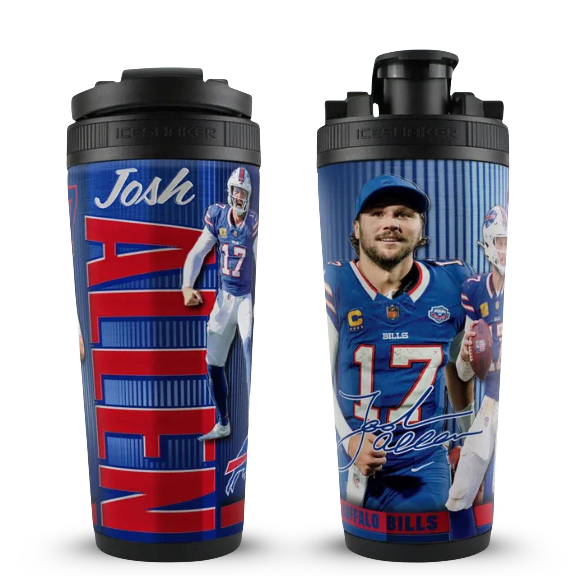 Official Buffalo Bills Josh Allen Stainless Steel Shaker | Ice Shaker