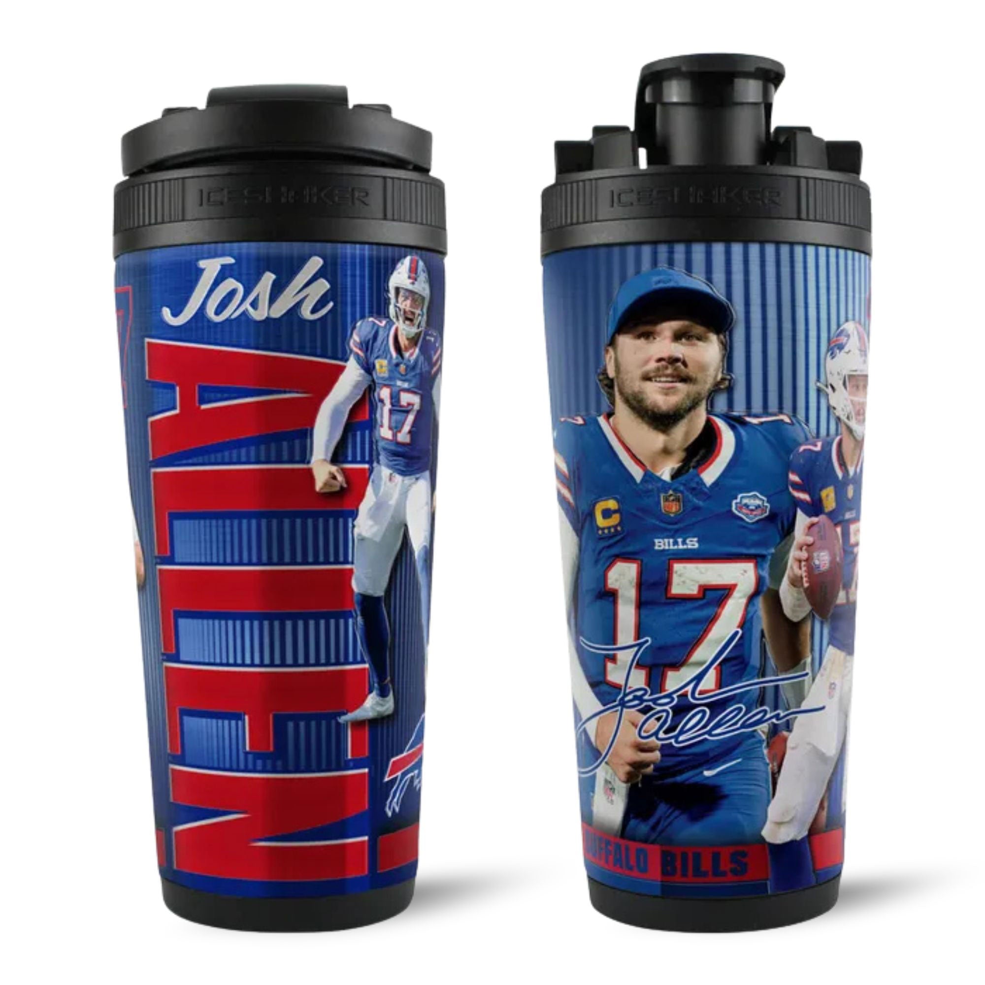 Official Buffalo Bills Josh Allen Stainless Steel Shaker | Ice Shaker