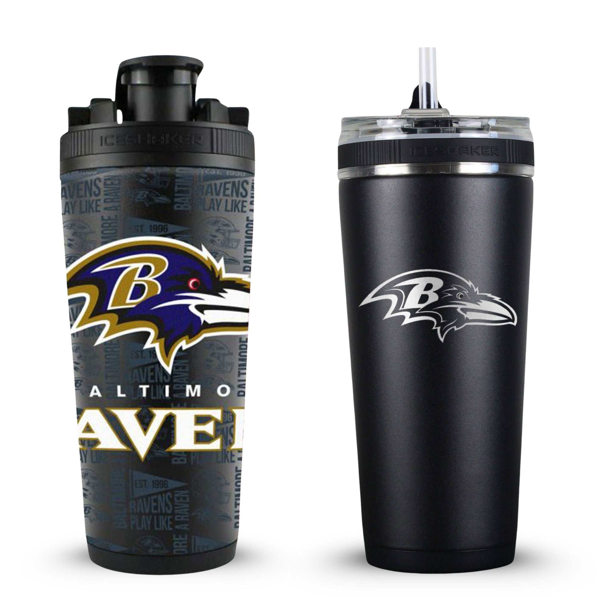 Baltimore Ravens 4D Shaker & Flex Bottle Bundle