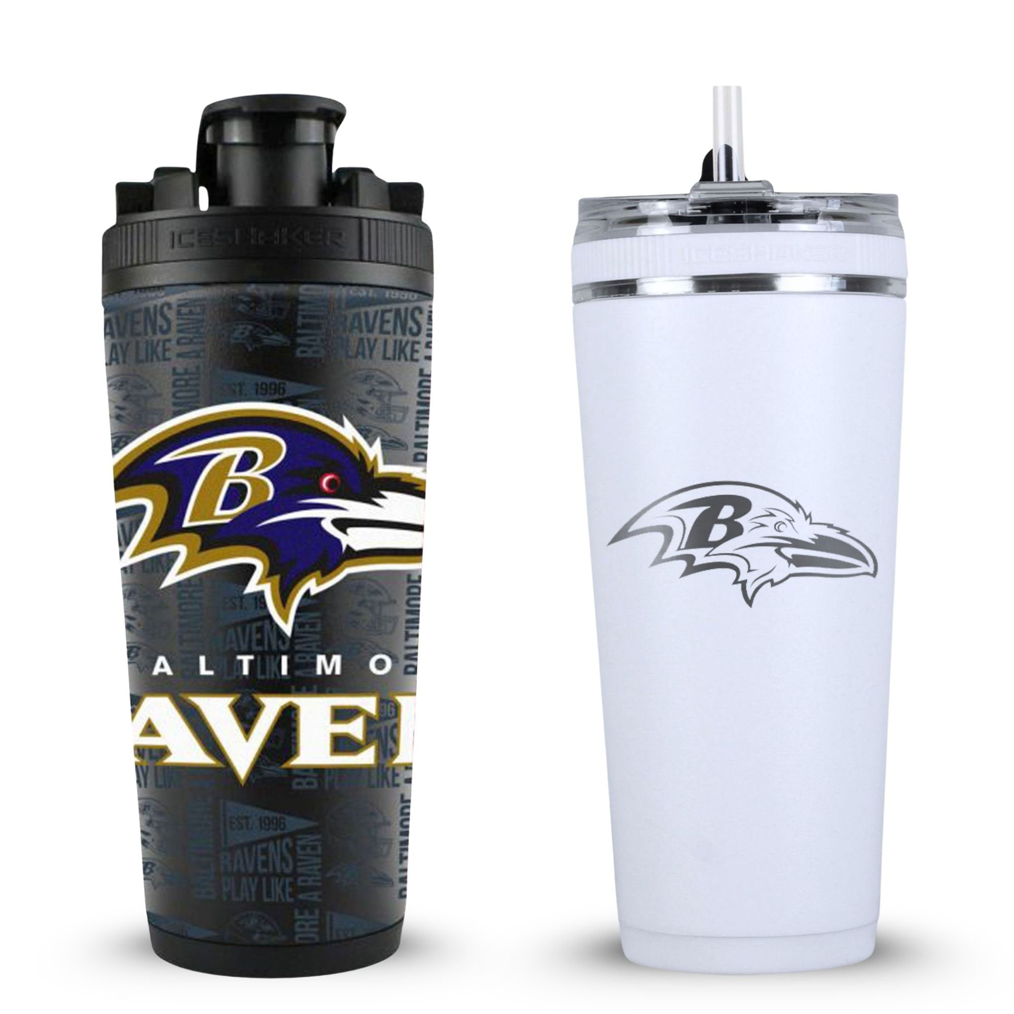 Baltimore Ravens 4D Shaker & Flex Bottle Bundle