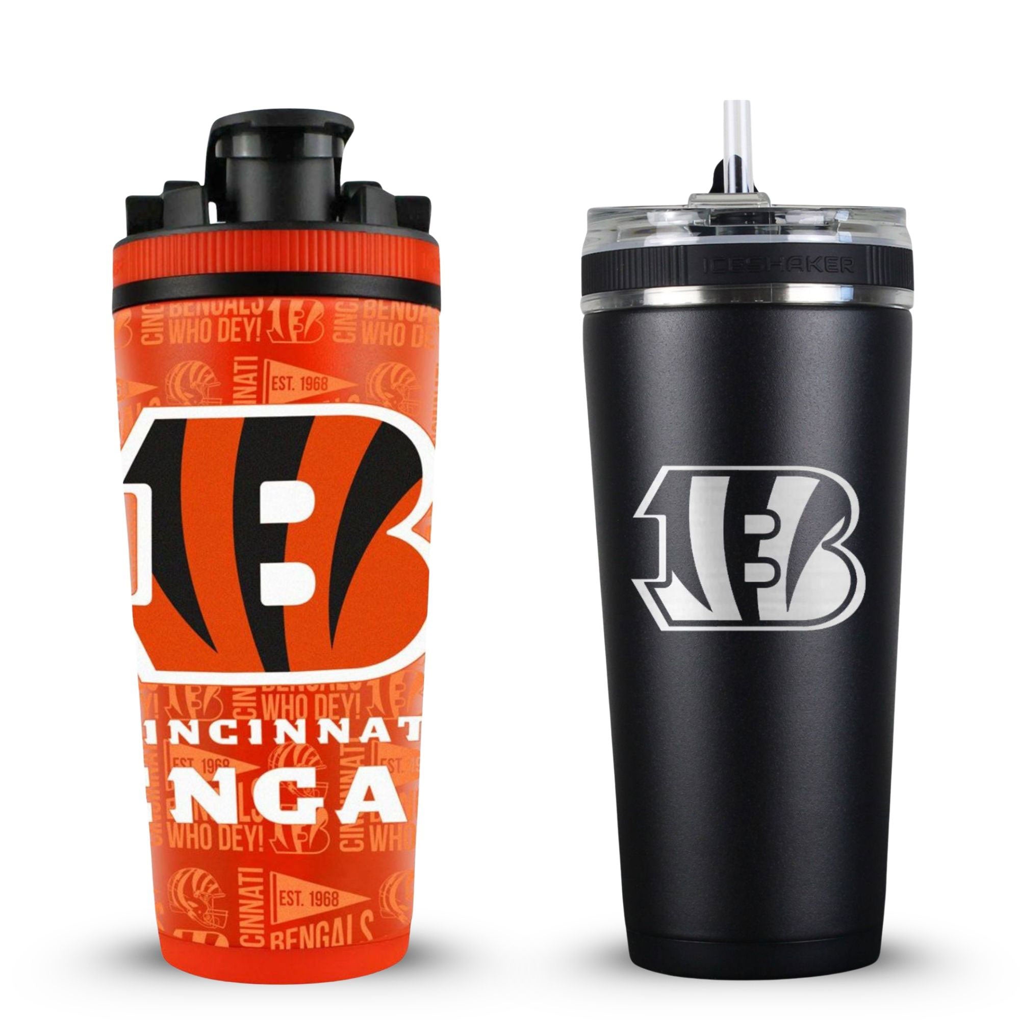 Cincinnati Bengals 4D Shaker & Flex Bottle Bundle