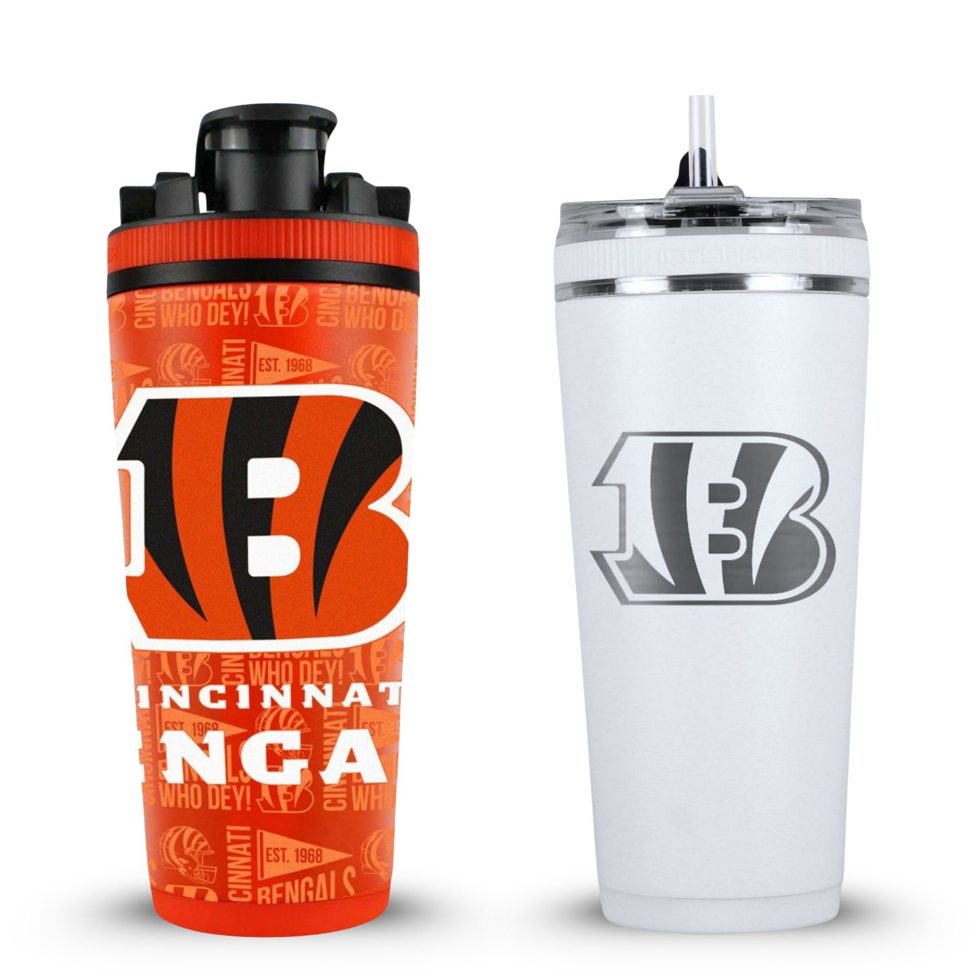 Cincinnati Bengals 4D Shaker & Flex Bottle Bundle