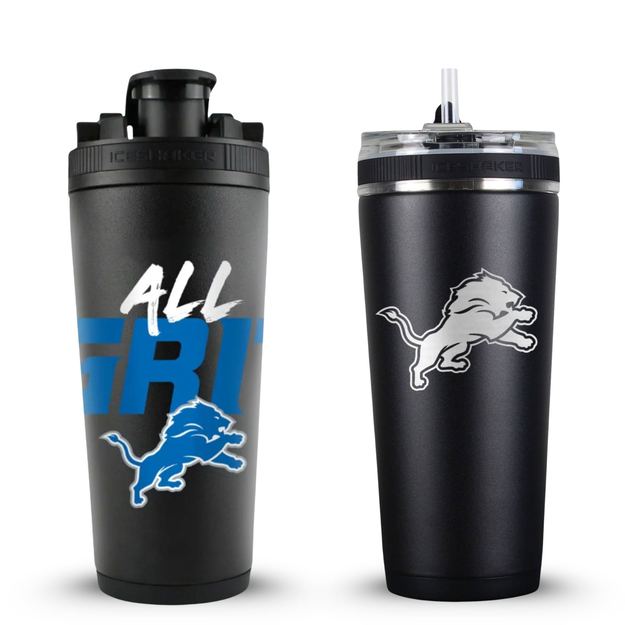 Detroit Lions "All Grit" 4D Shaker & Flex Bottle Bundle