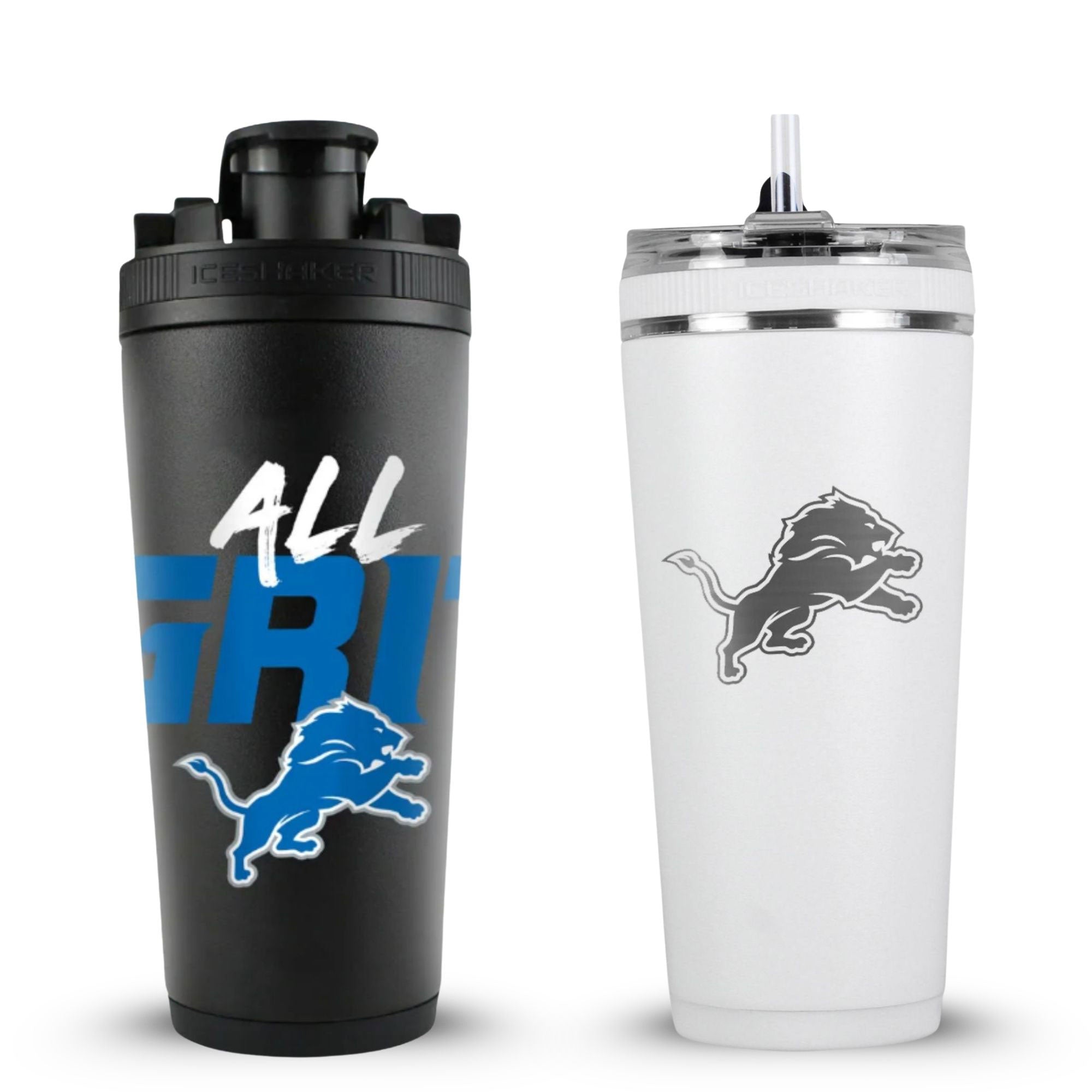 Detroit Lions "All Grit" 4D Shaker & Flex Bottle Bundle