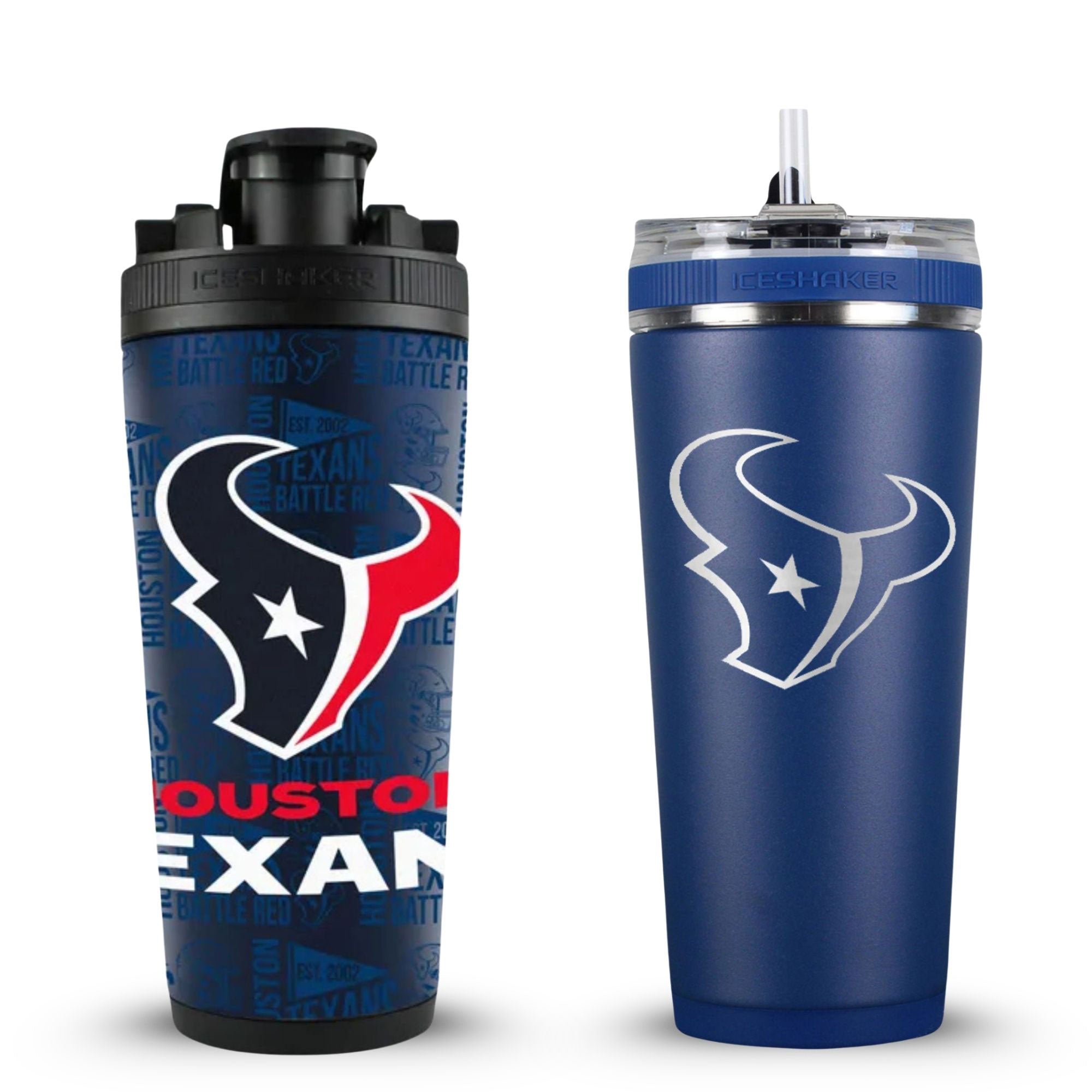 Houston Texans 4D Shaker & Flex Bottle Bundle