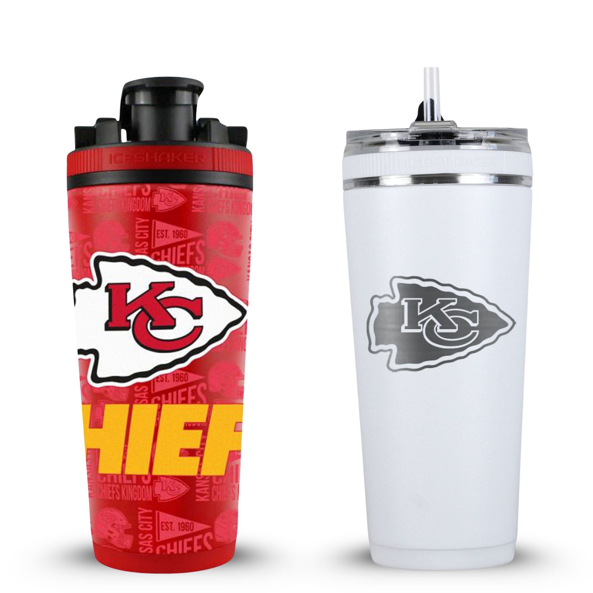 Kansas City Chiefs 4D Shaker & Flex Bottle Bundle
