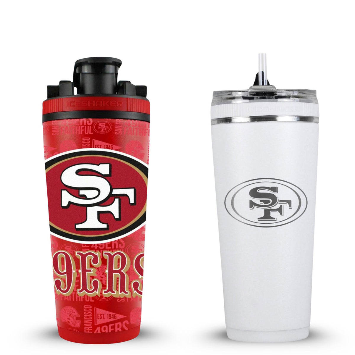 San Francisco 49ers 4D Shaker & Flex Bottle Bundle