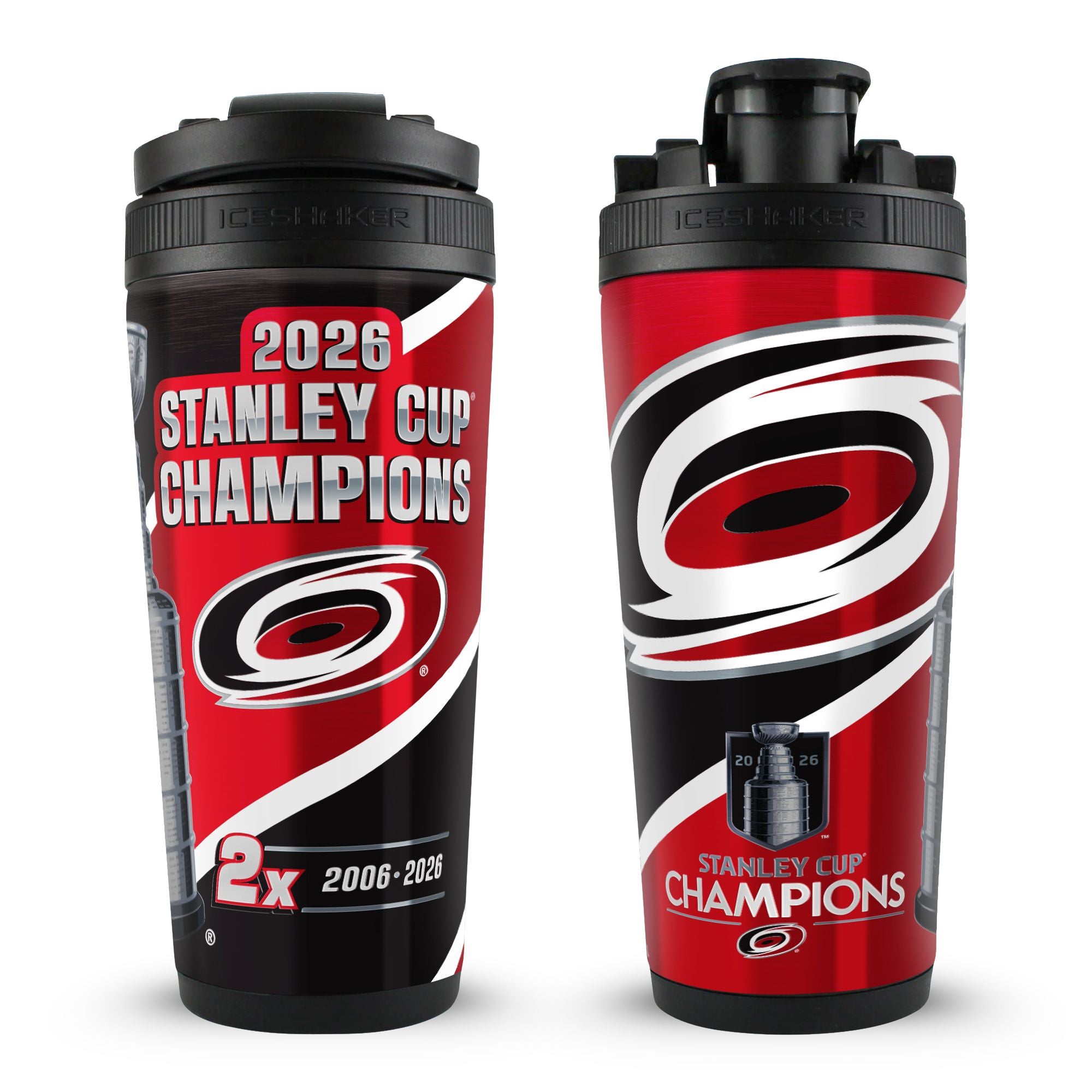 Carolina Hurricanes 2026 Stanley Cup Champions 4D 26oz Ice Shaker
