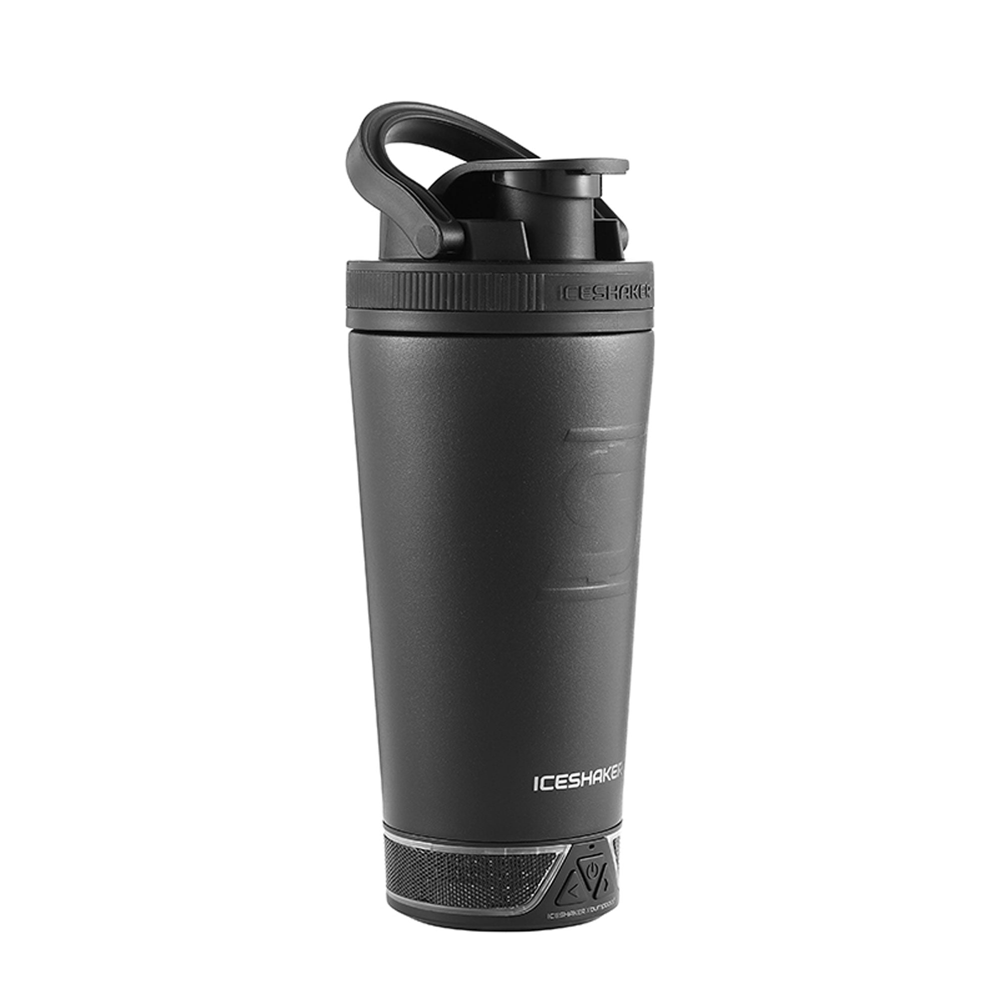 Ice Shaker Speaker Bottle - Black