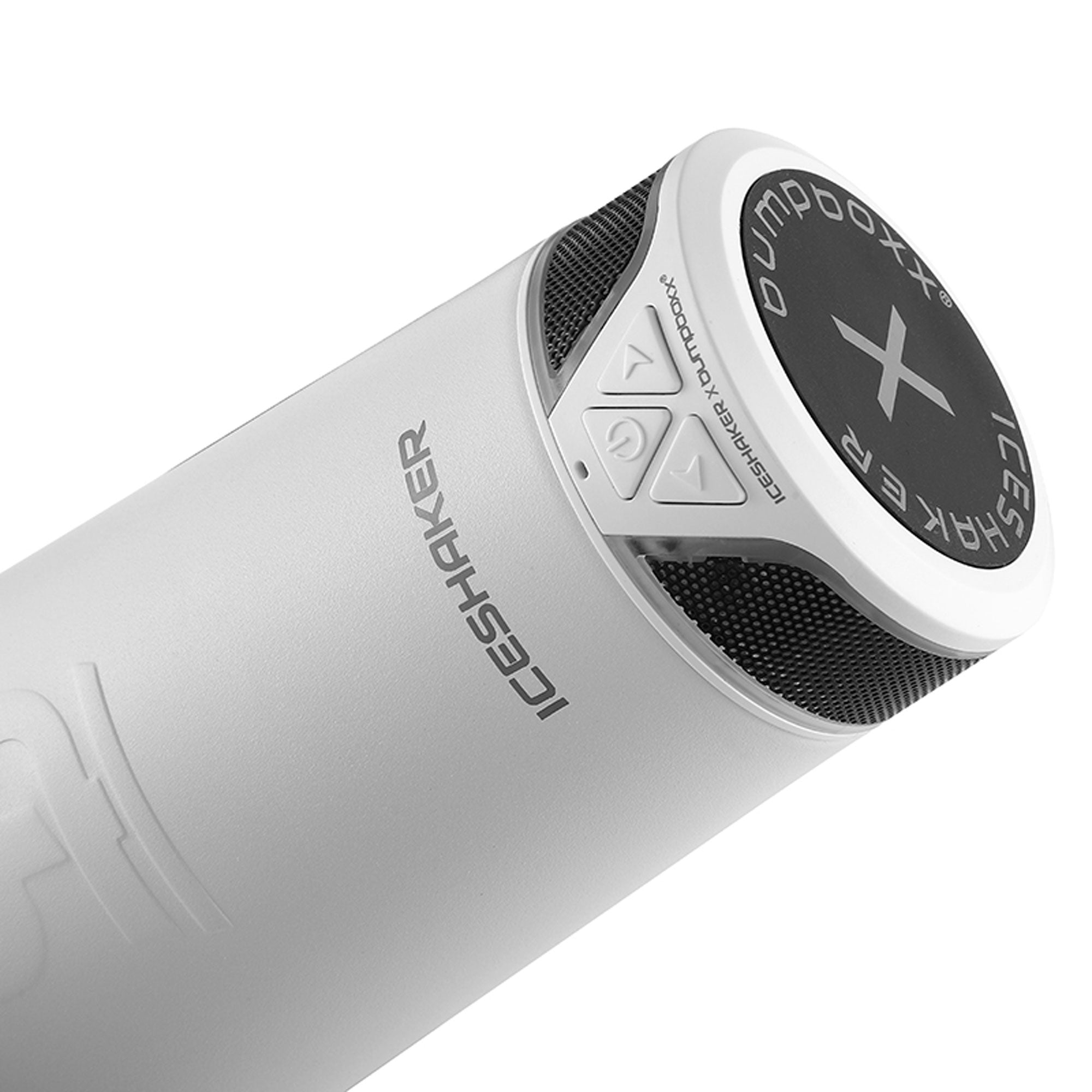 Ice Shaker Speaker Bottle - White