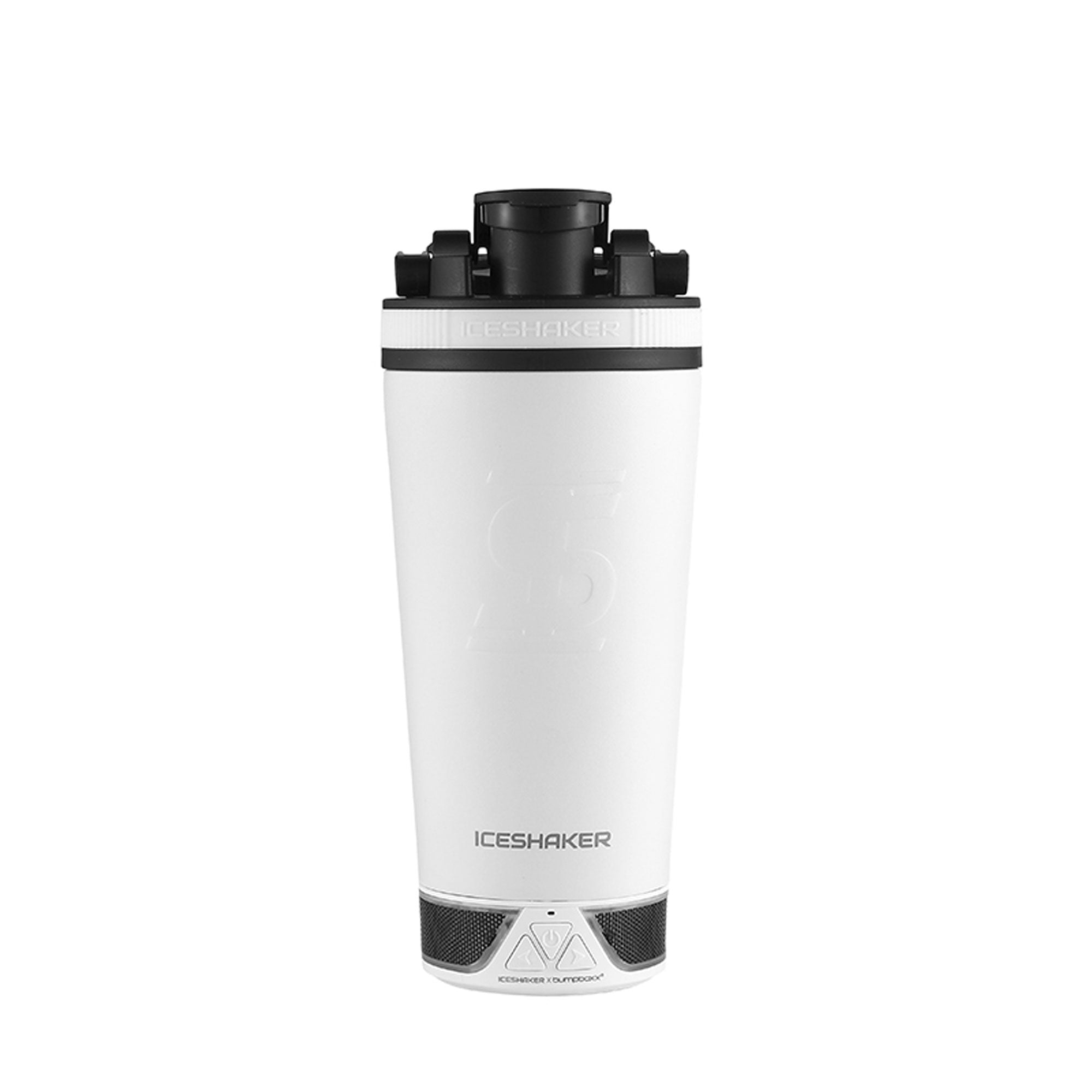 Ice Shaker Speaker Bottle - White