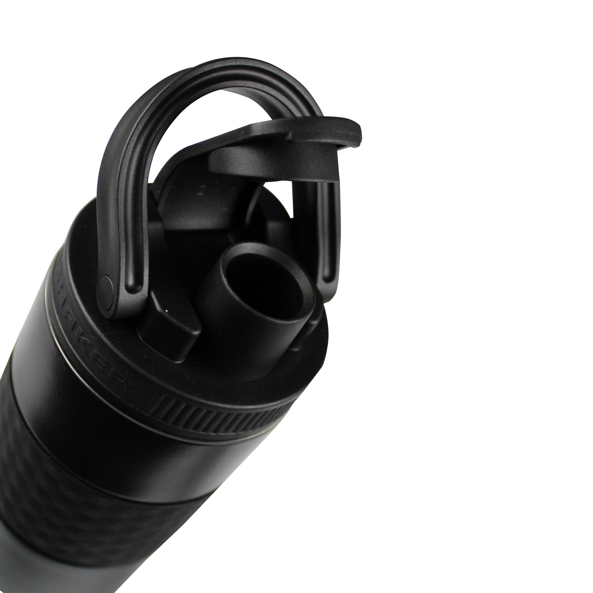 20oz Skinny Shaker Lid + Agitator Combo - Black Lid w/ Black Band