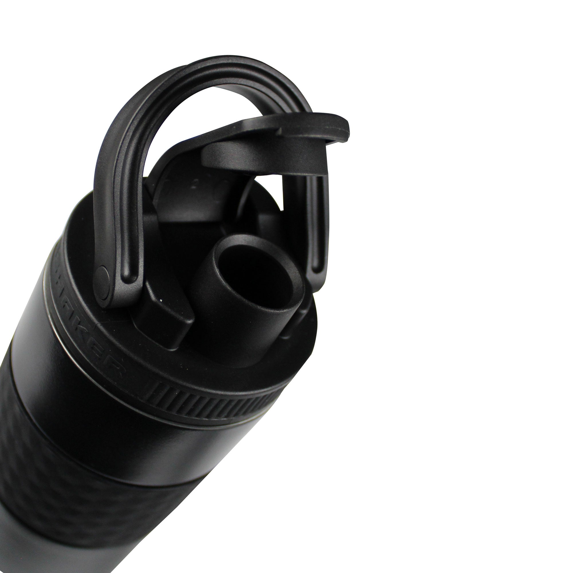 20oz Skinny Shaker Lid - Black Lid w/ Black Band