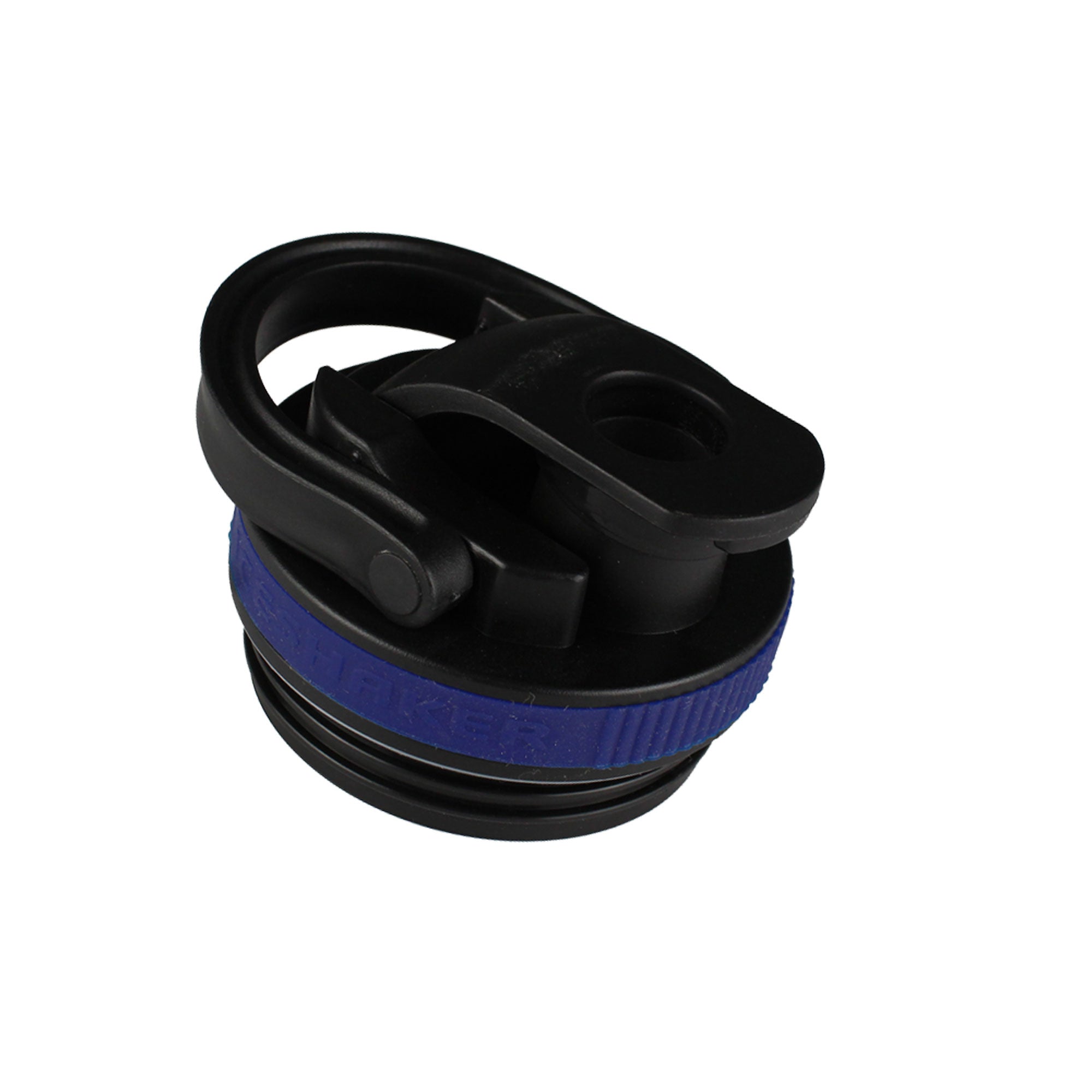 20oz Skinny Shaker Lid - Black Lid w/ Navy Band
