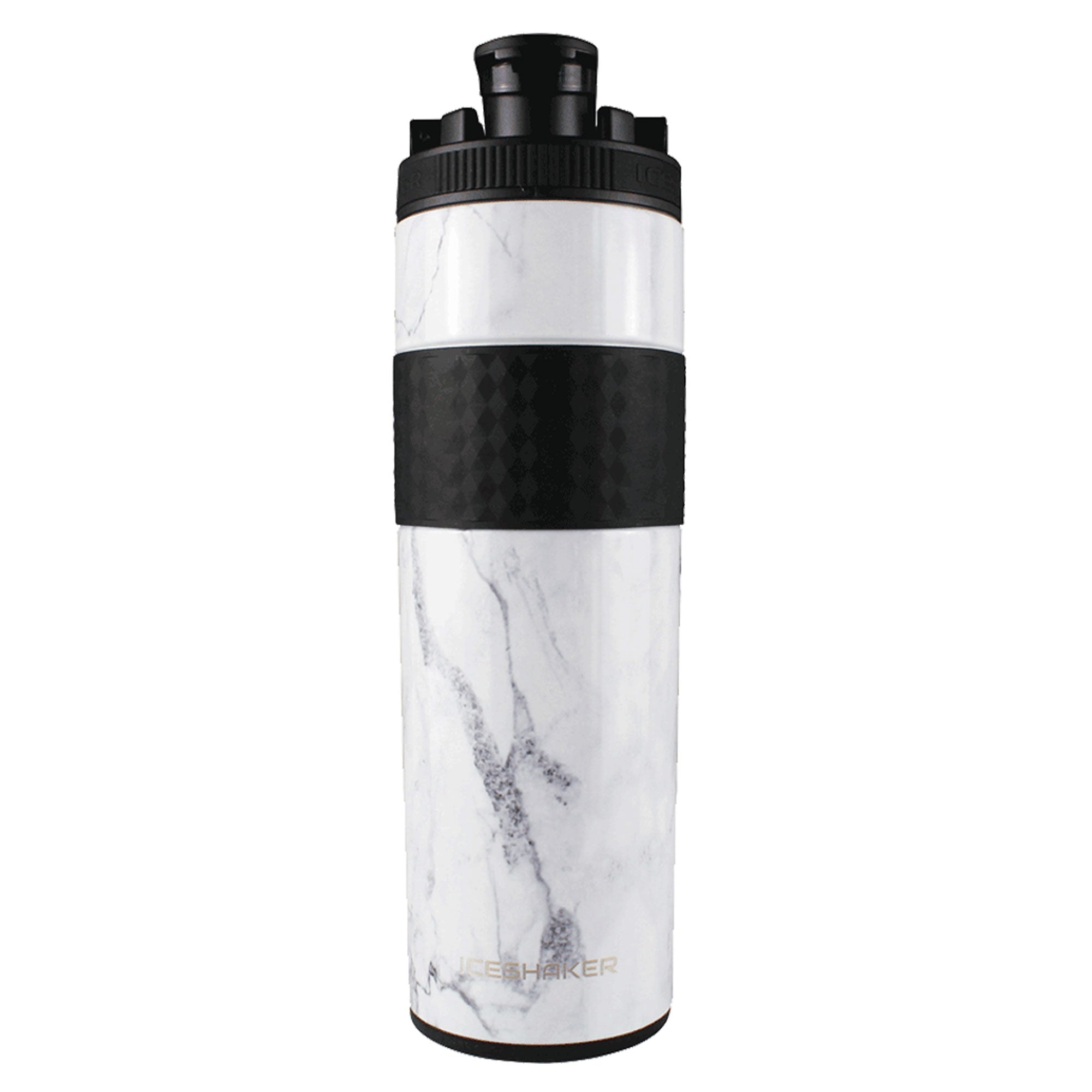Ice Shaker Double Walled Vacuum Insulated, Skinny Protein Shaker Bottle,  Navy, 20 oz. 