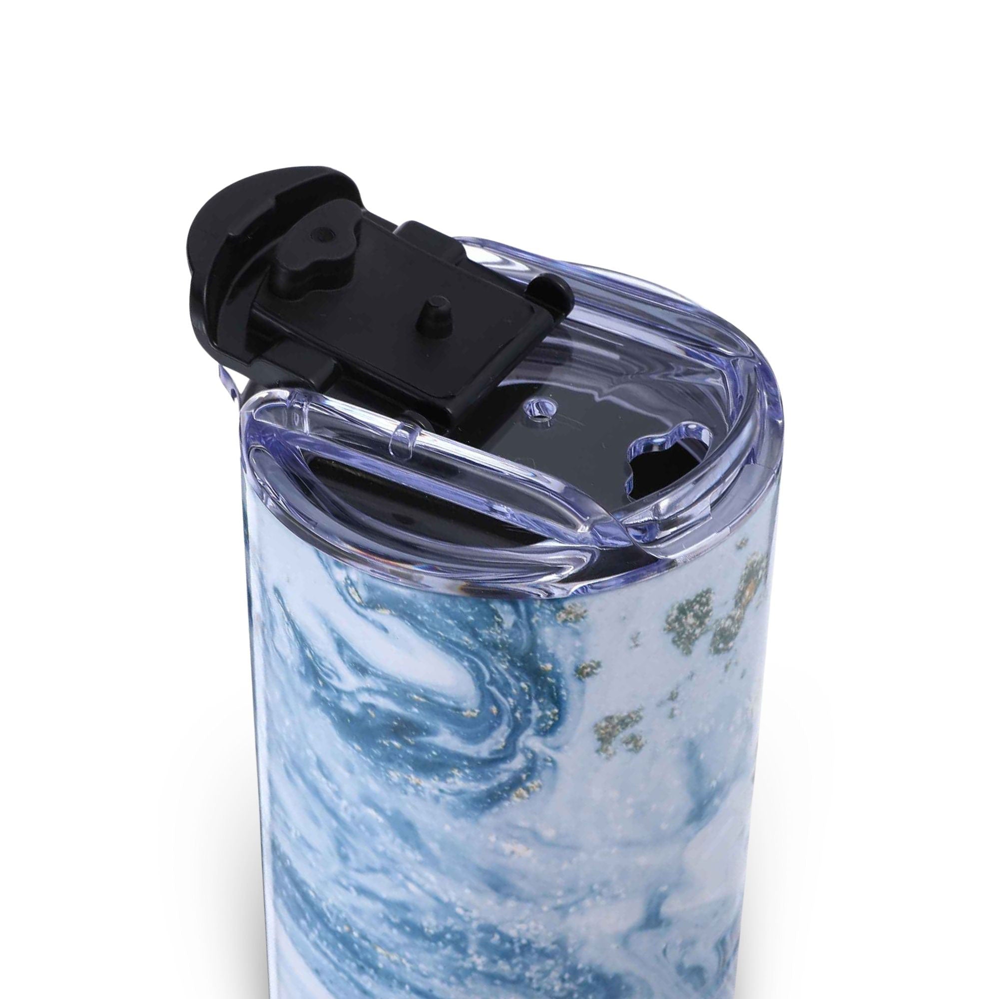 20oz Skinny Tumbler - Blue Marble