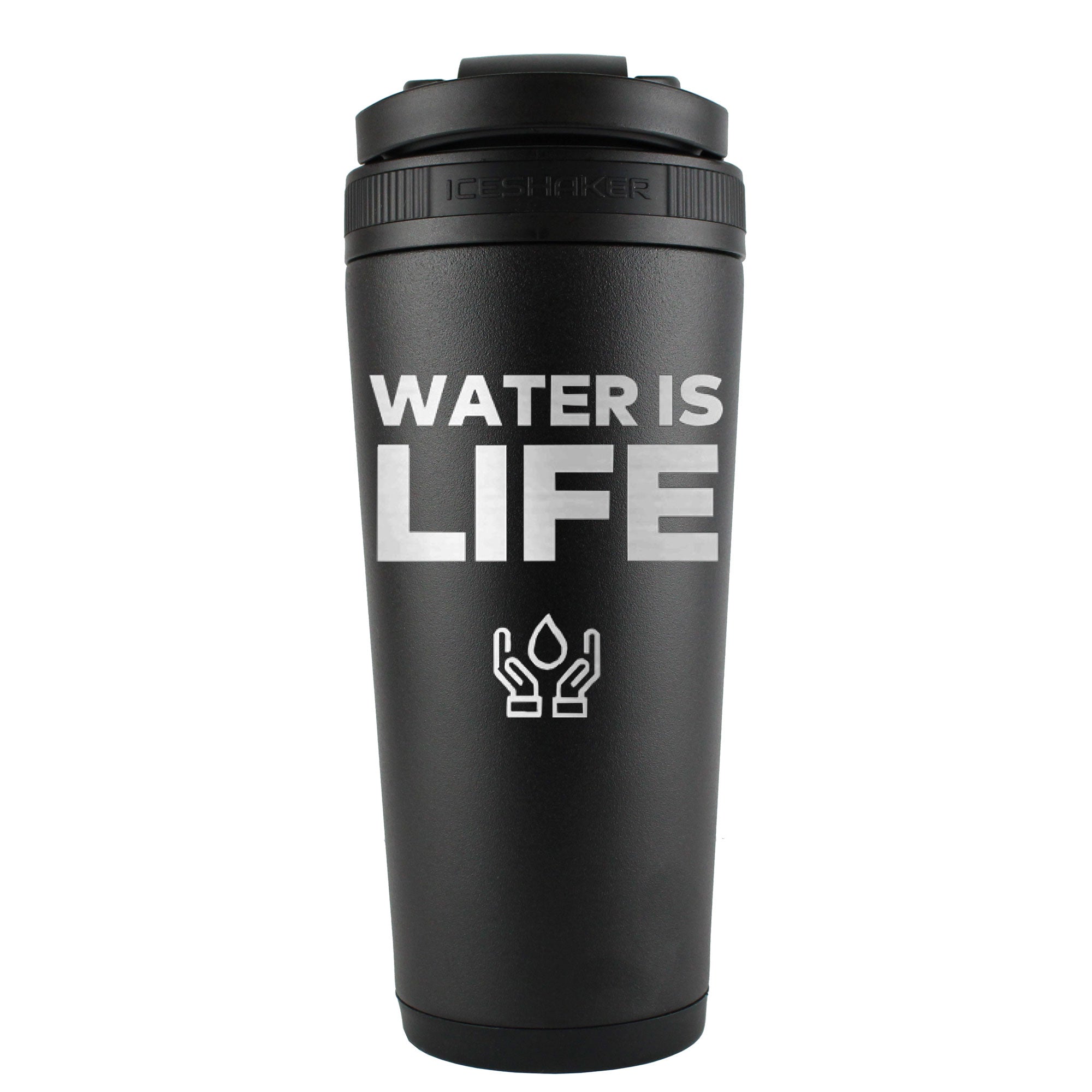 Water is Life 26oz Ice Shaker Bottle Ice Shaker