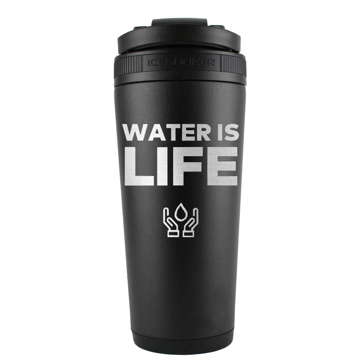 Water is Life 26oz Ice Shaker Bottle | Ice Shaker