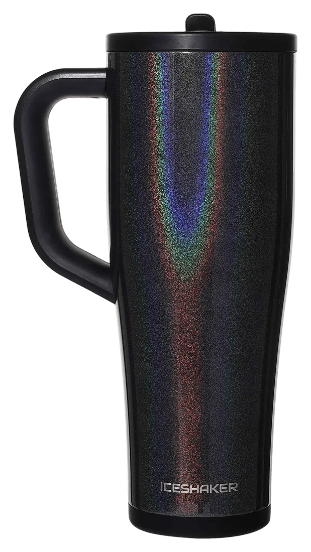 40oz Glitter Black