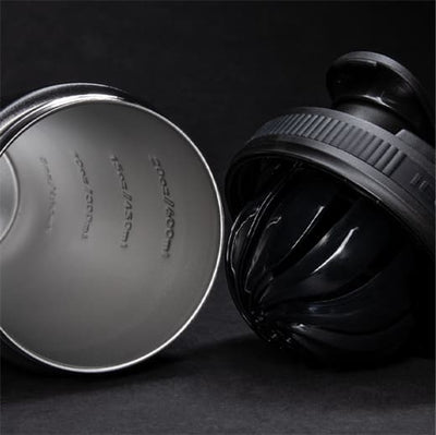 Picture of empty Ice Shaker and lid with agitator
