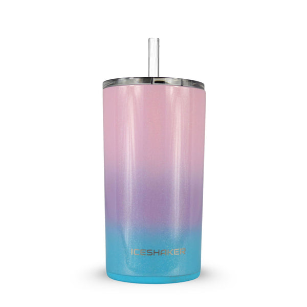 12oz Stainless Steel Mini Tumbler Kids Cup - Blue & Pink | Ice Shaker