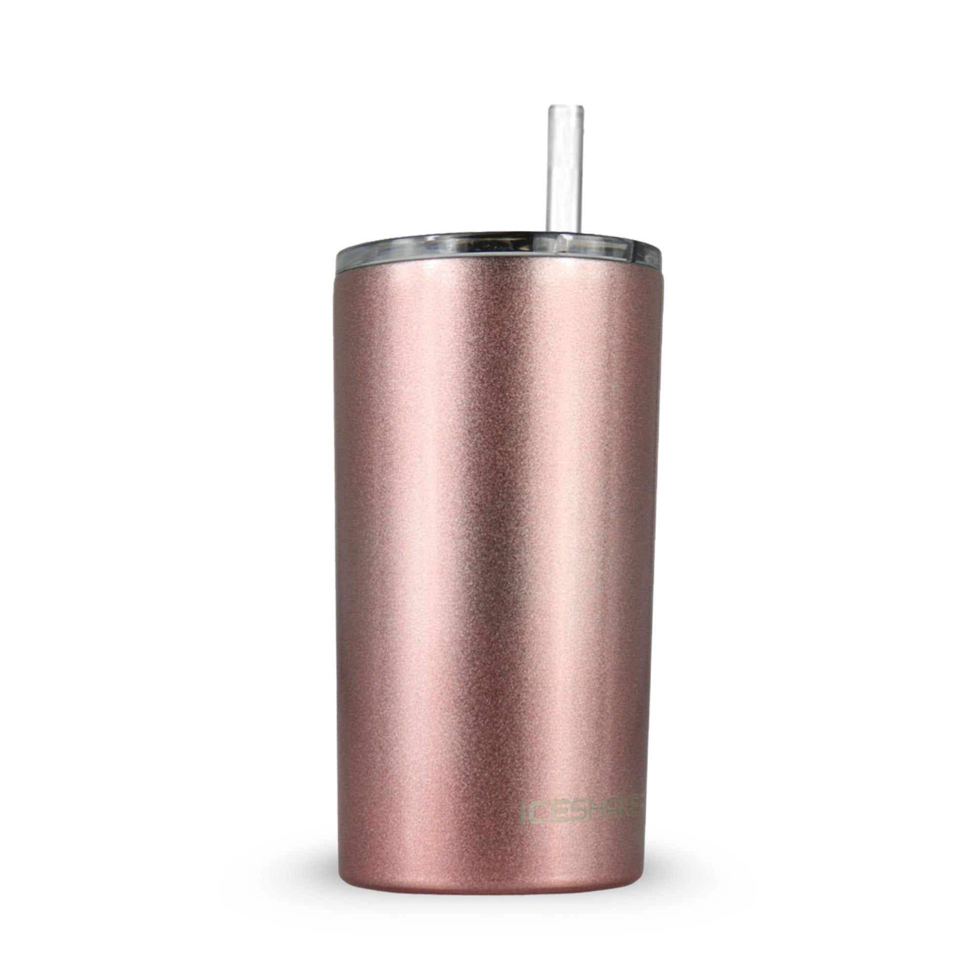 12oz Stainless Steel Mini Tumbler with Metal Base - Rose Gold
