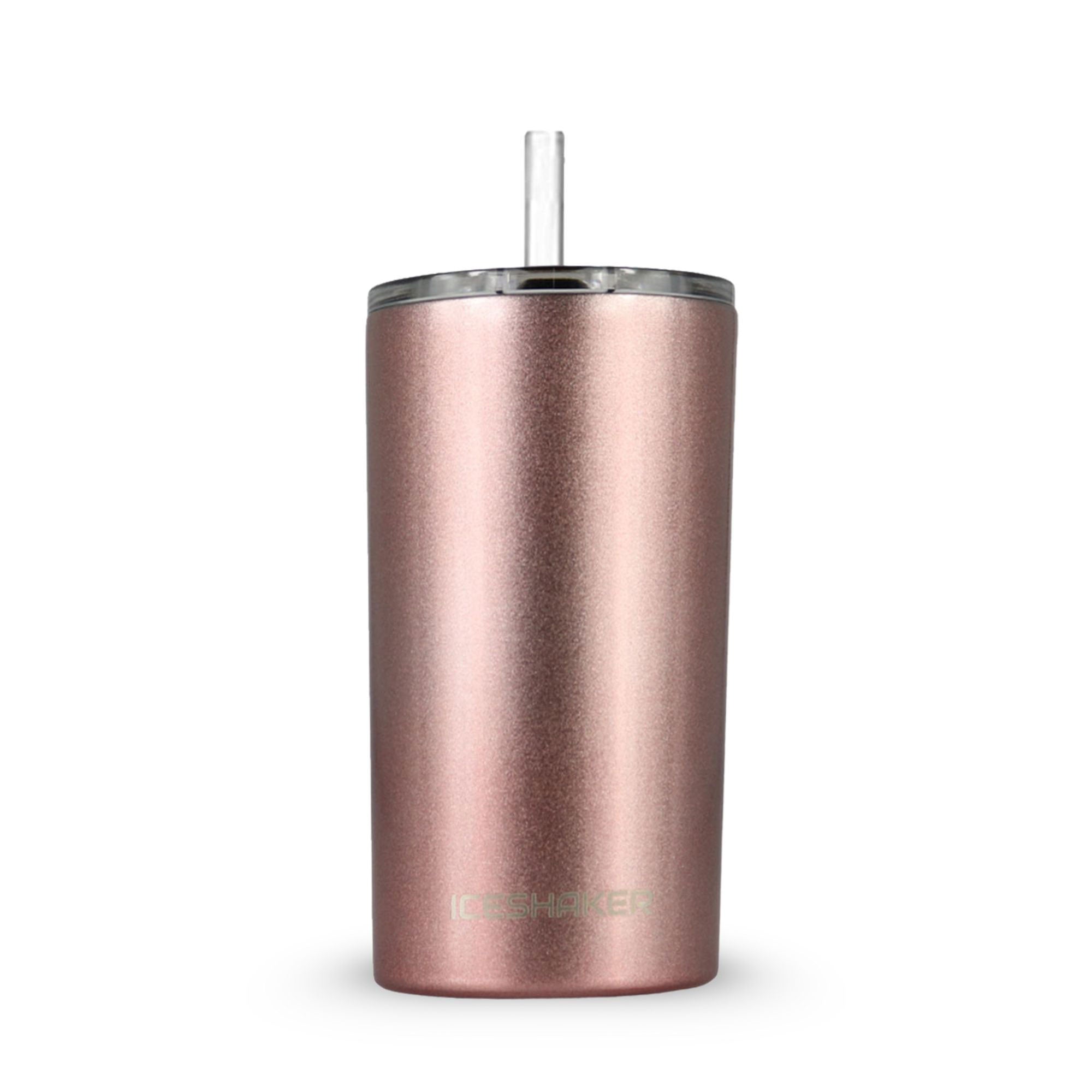 12oz Stainless Steel Mini Tumbler with Metal Base - Rose Gold